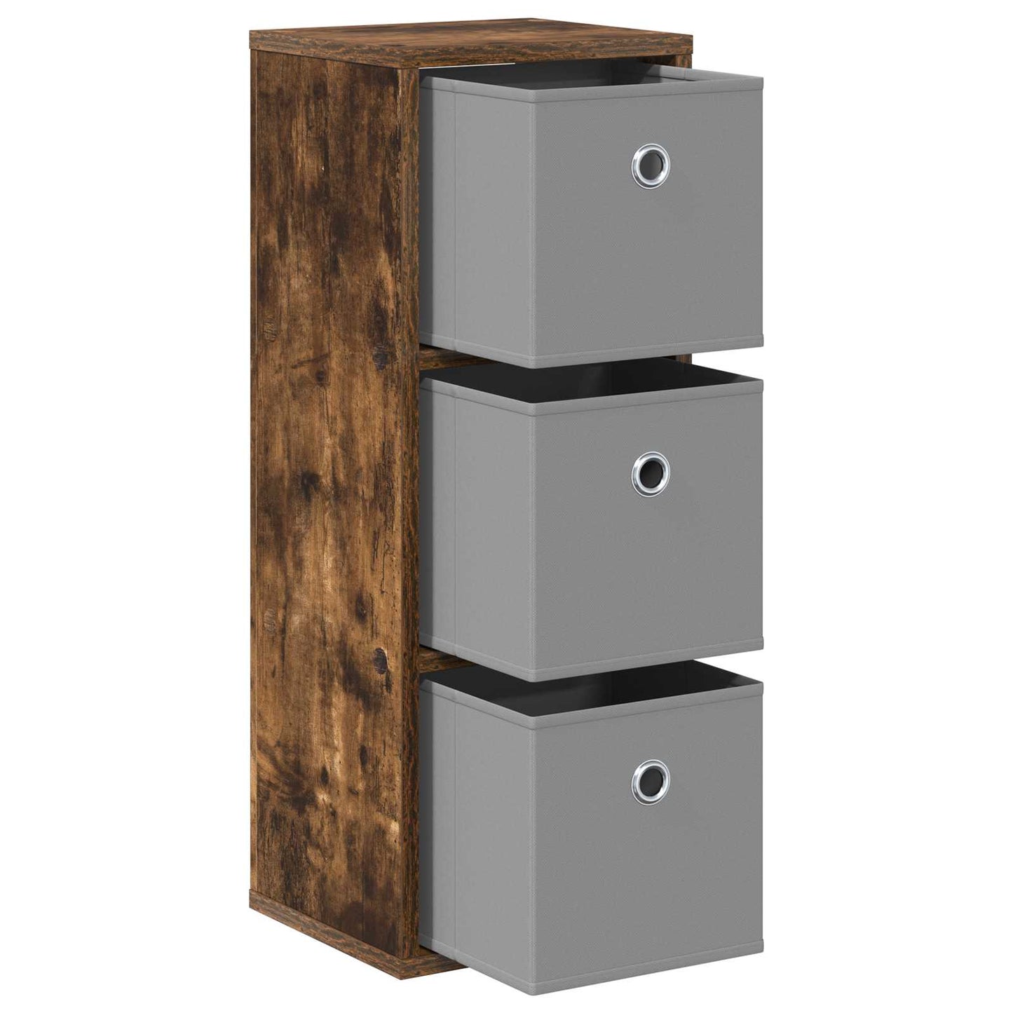 Dressoir met lade Gerookt eiken 25,5 x 22 x 69,5 cm is nu te koop bij PeponiXL, paradijselijk wonen!