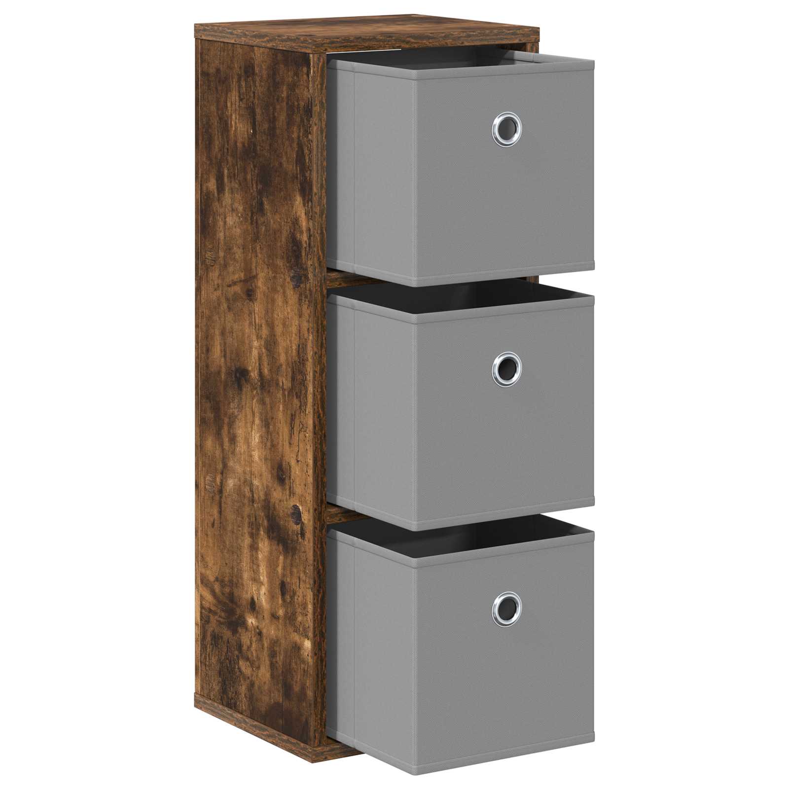 Dressoir met lade Gerookt eiken 25,5 x 22 x 69,5 cm is nu te koop bij PeponiXL, paradijselijk wonen!