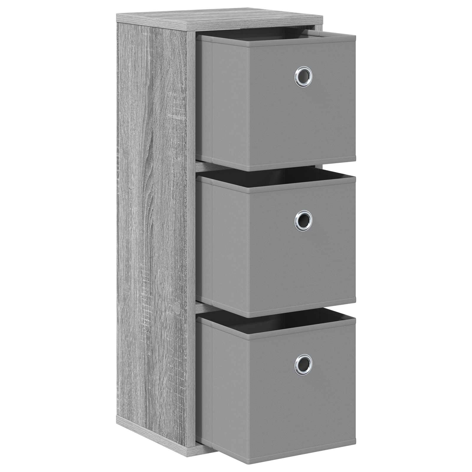 Dressoir met lade Grijs Sonoma 25,5 x 22 x 69,5 cm is nu te koop bij PeponiXL, paradijselijk wonen!