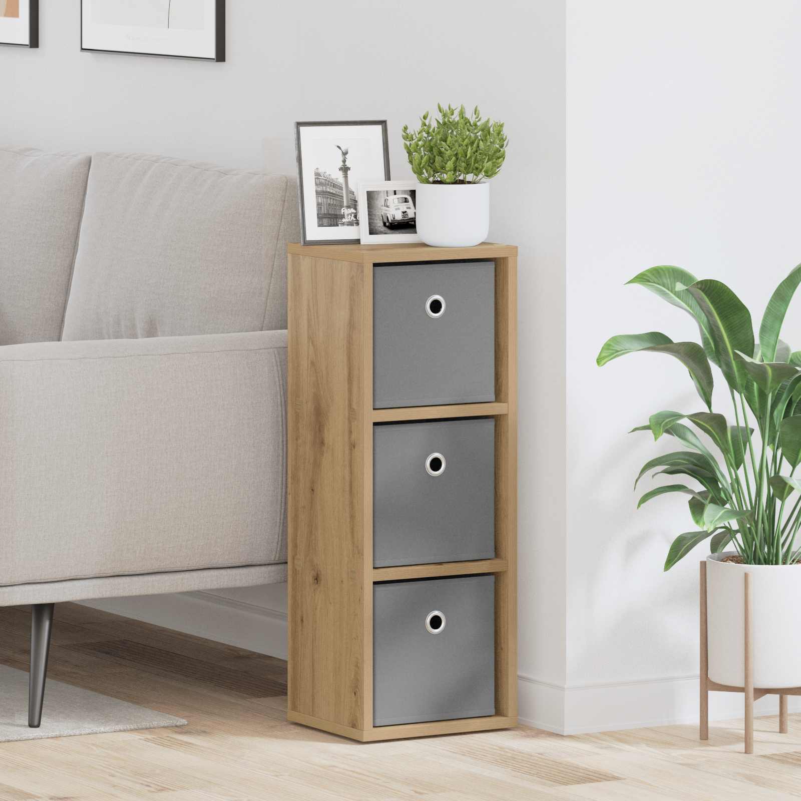 Dressoir met lade Artisan Eiken 25,5 x 22 x 69,5 cm is nu te koop bij PeponiXL, paradijselijk wonen!