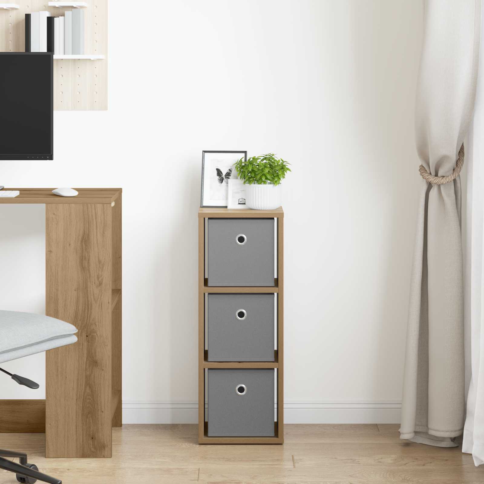 Dressoir met lade Artisan Eiken 25,5 x 22 x 69,5 cm is nu te koop bij PeponiXL, paradijselijk wonen!