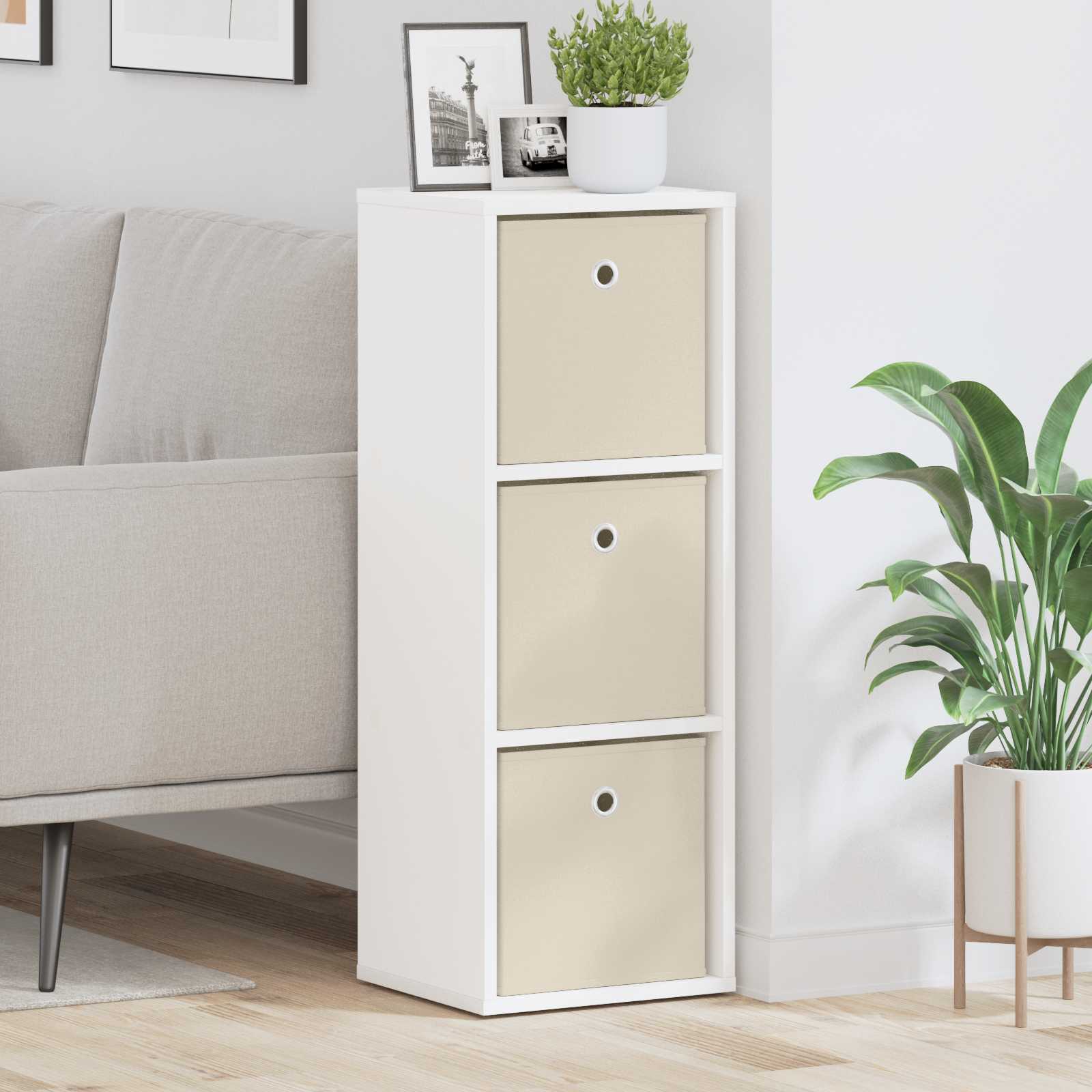 Dressoir met lade Wit 30,5 x 27 x 84,5 cm is nu te koop bij PeponiXL, paradijselijk wonen!