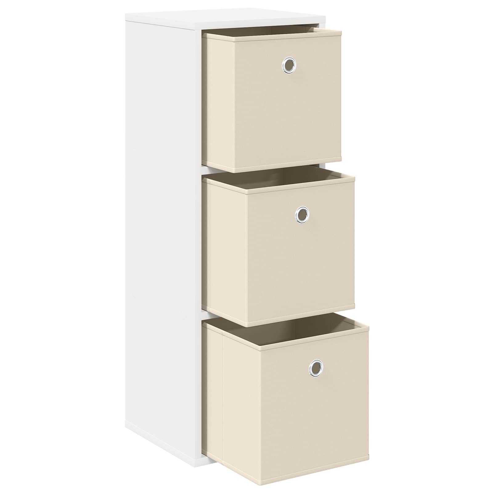 Dressoir met lade Wit 30,5 x 27 x 84,5 cm is nu te koop bij PeponiXL, paradijselijk wonen!