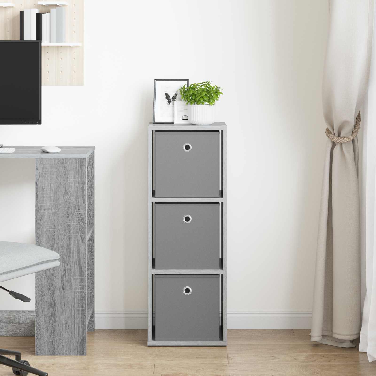Dressoir met lade Beton Grijs 30,5 x 27 x 84,5 cm is nu te koop bij PeponiXL, paradijselijk wonen!