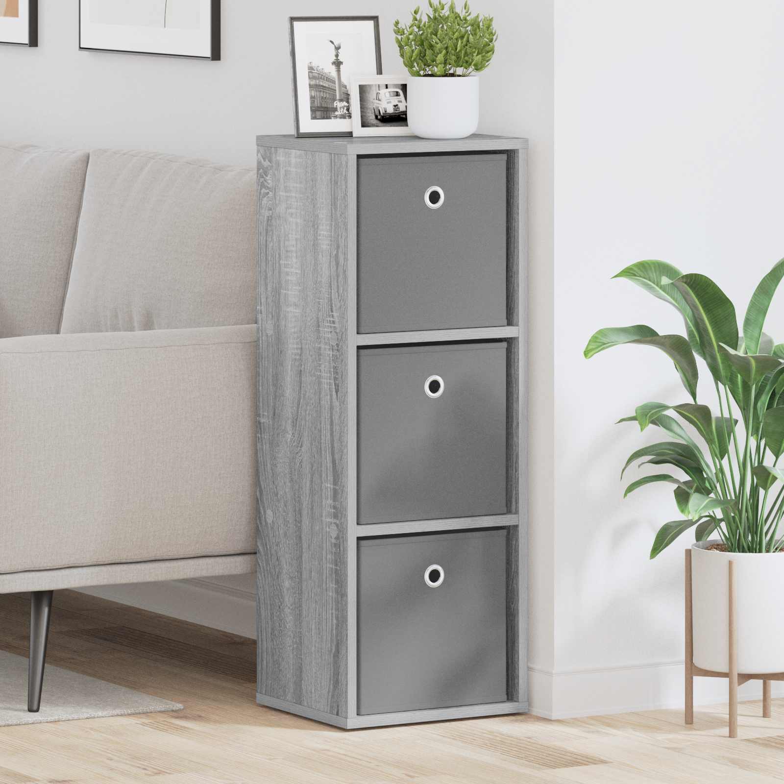 Dressoir met lade Grijs Sonoma 30,5 x 27 x 84,5 cm is nu te koop bij PeponiXL, paradijselijk wonen!