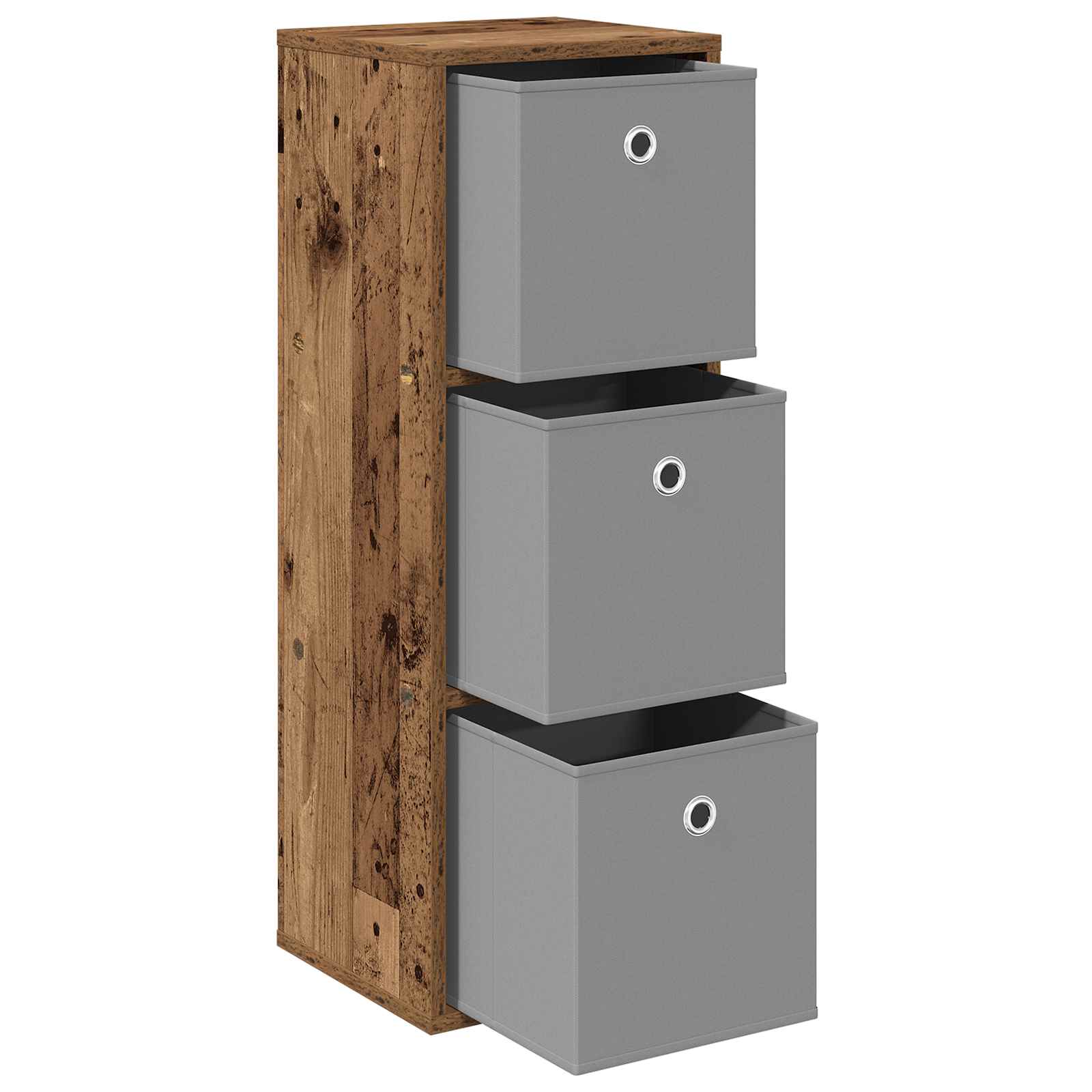 Dressoir met lade Oudhout 30,5 x 27 x 84,5 cm is nu te koop bij PeponiXL, paradijselijk wonen!