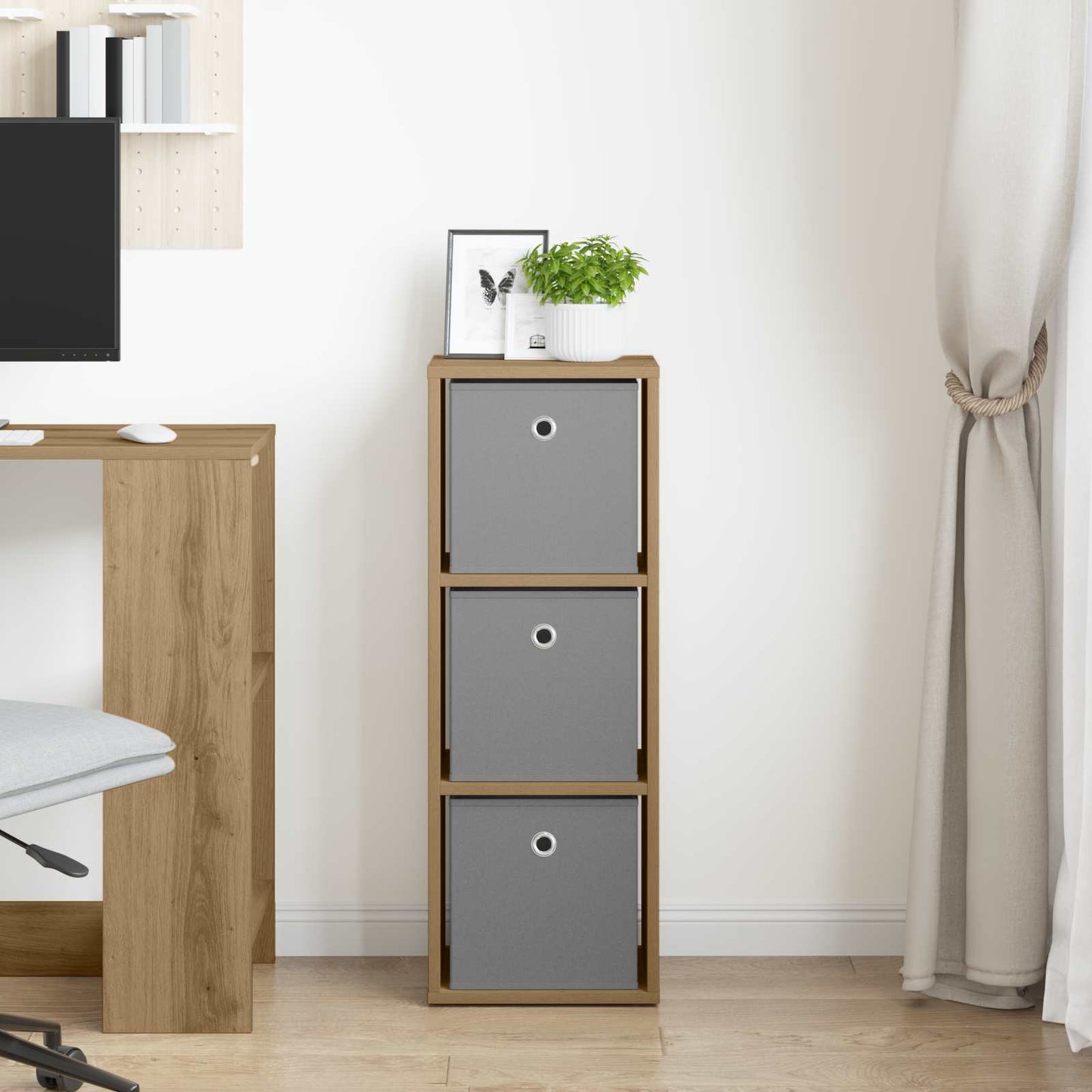 Dressoir met lade Artisan Eiken 30,5 x 27 x 84,5 cm is nu te koop bij PeponiXL, paradijselijk wonen!