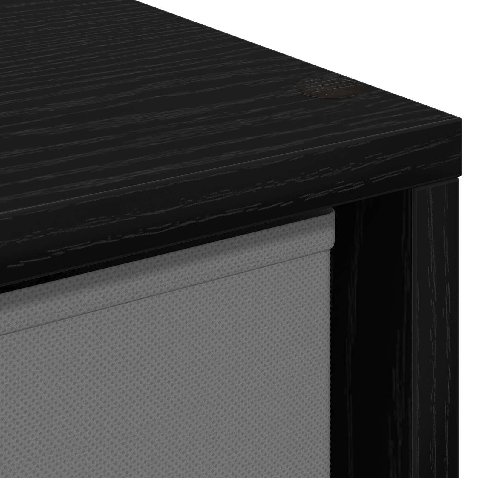 Dressoir met lade Zwart Eiken 35 x 32 x 99,5 cm is nu te koop bij PeponiXL, paradijselijk wonen!
