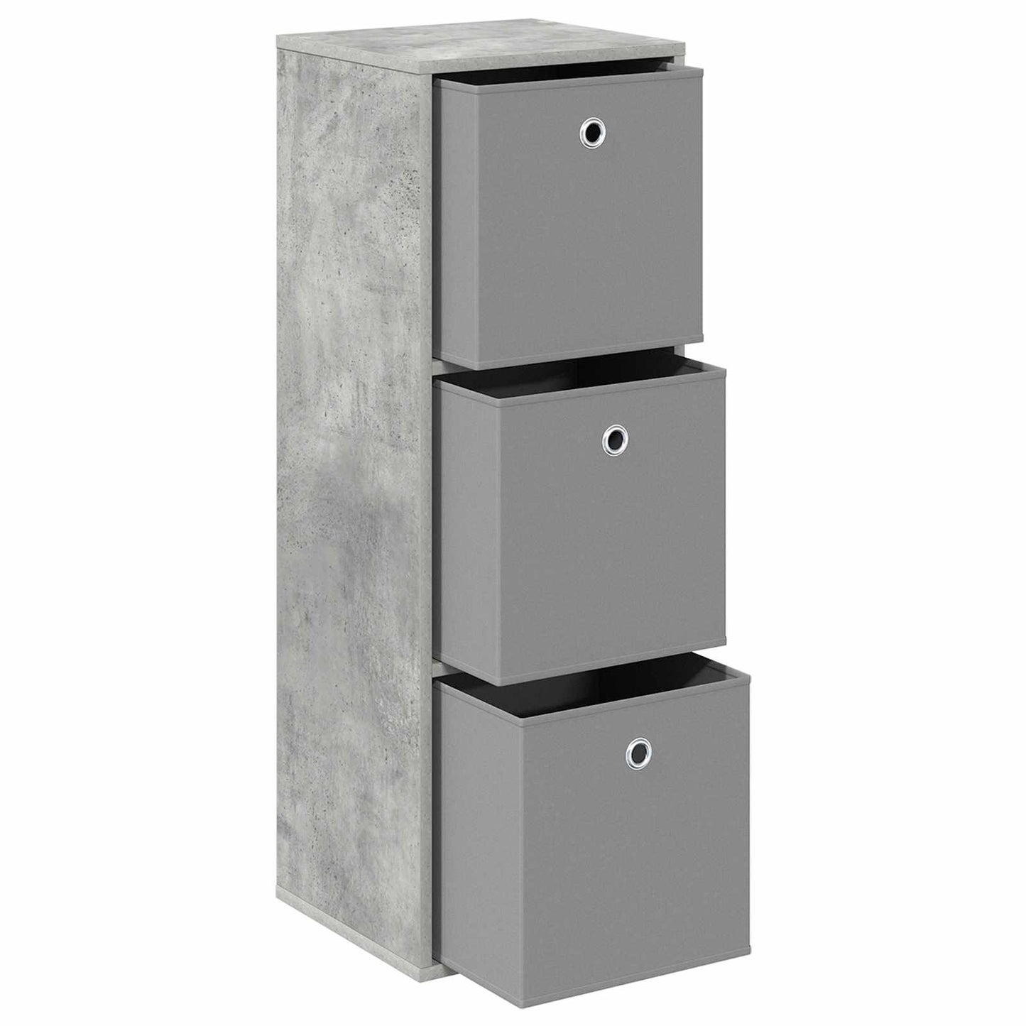 Dressoir met lade Beton Grijs 35 x 32 x 99,5 cm is nu te koop bij PeponiXL, paradijselijk wonen!