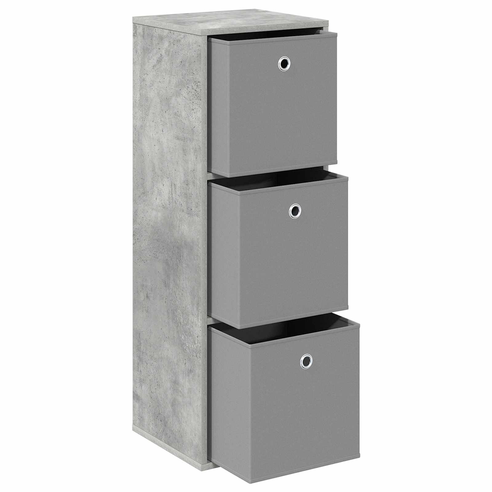 Dressoir met lade Beton Grijs 35 x 32 x 99,5 cm is nu te koop bij PeponiXL, paradijselijk wonen!