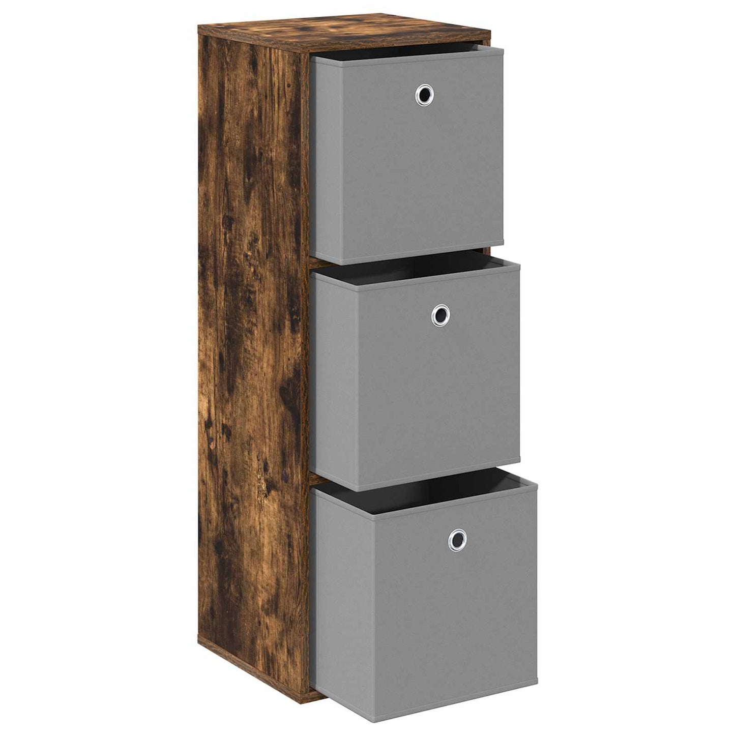 Dressoir met lade Gerookt eiken 35 x 32 x 99,5 cm is nu te koop bij PeponiXL, paradijselijk wonen!