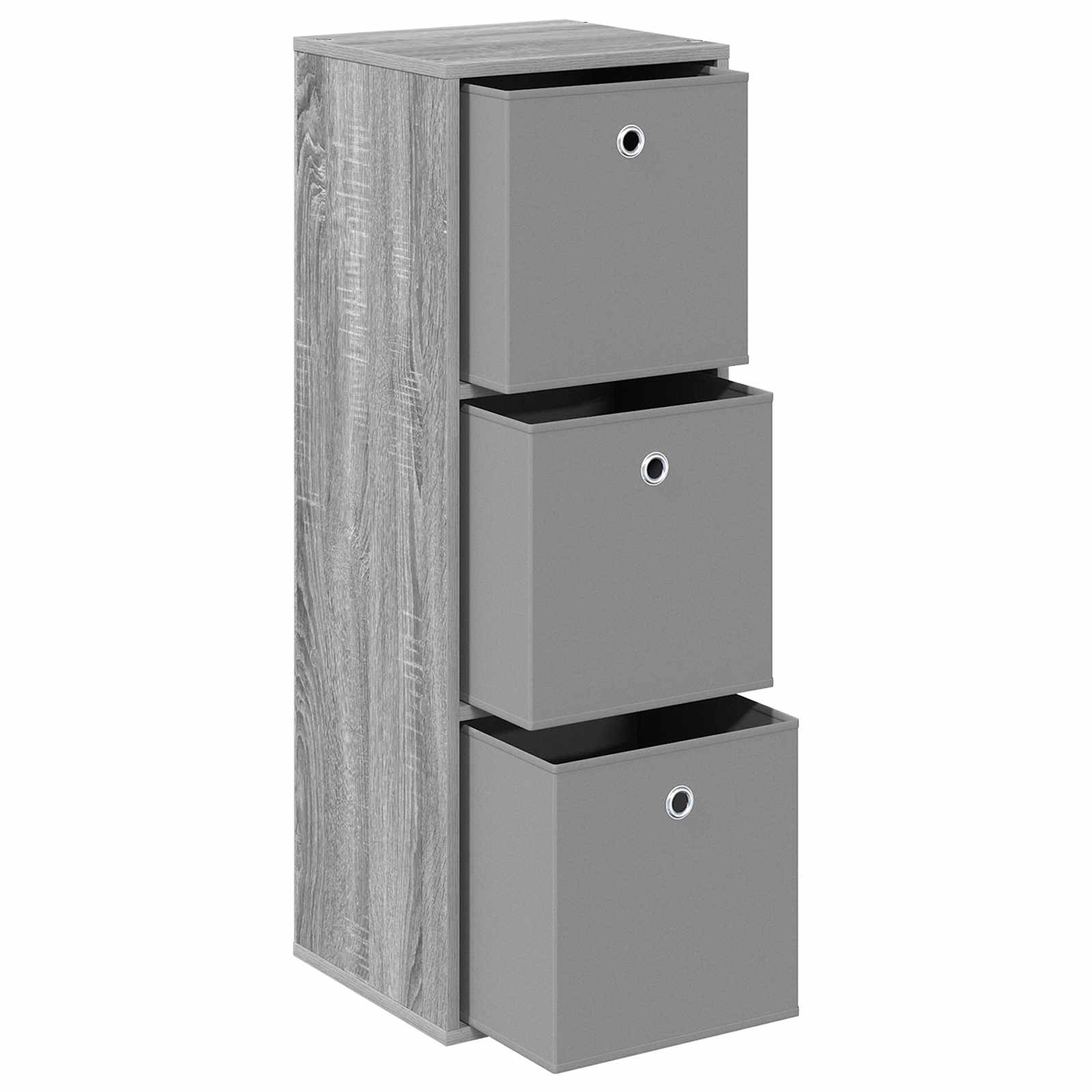 Dressoir met lade Grijs Sonoma 35 x 32 x 99,5 cm is nu te koop bij PeponiXL, paradijselijk wonen!