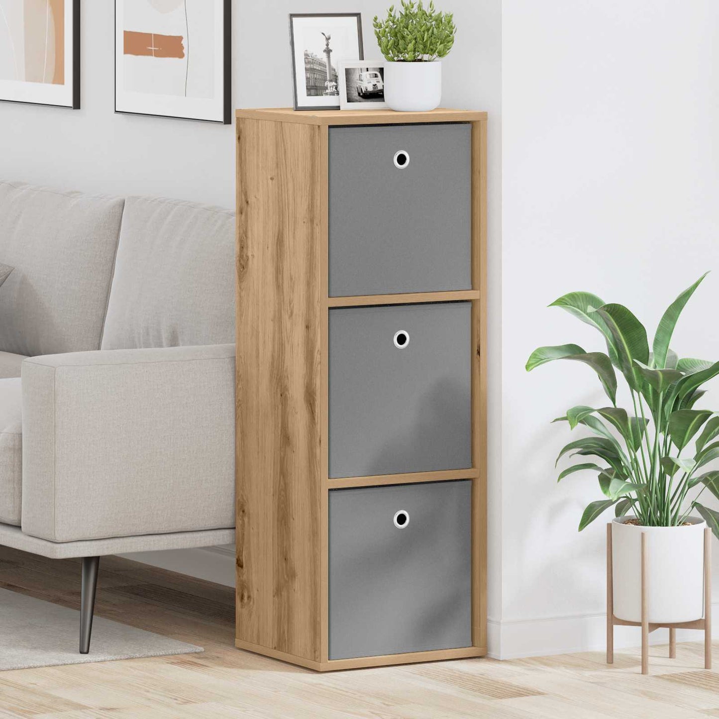 Dressoir met lade Artisan Eiken 35 x 32 x 99,5 cm is nu te koop bij PeponiXL, paradijselijk wonen!