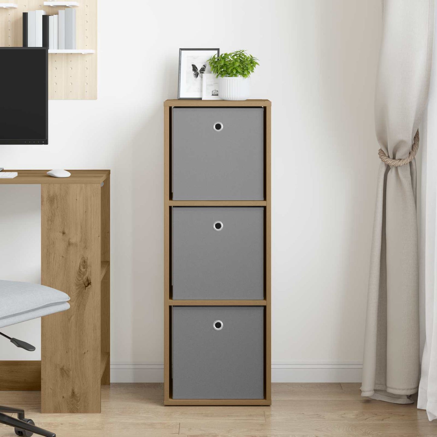 Dressoir met lade Artisan Eiken 35 x 32 x 99,5 cm is nu te koop bij PeponiXL, paradijselijk wonen!