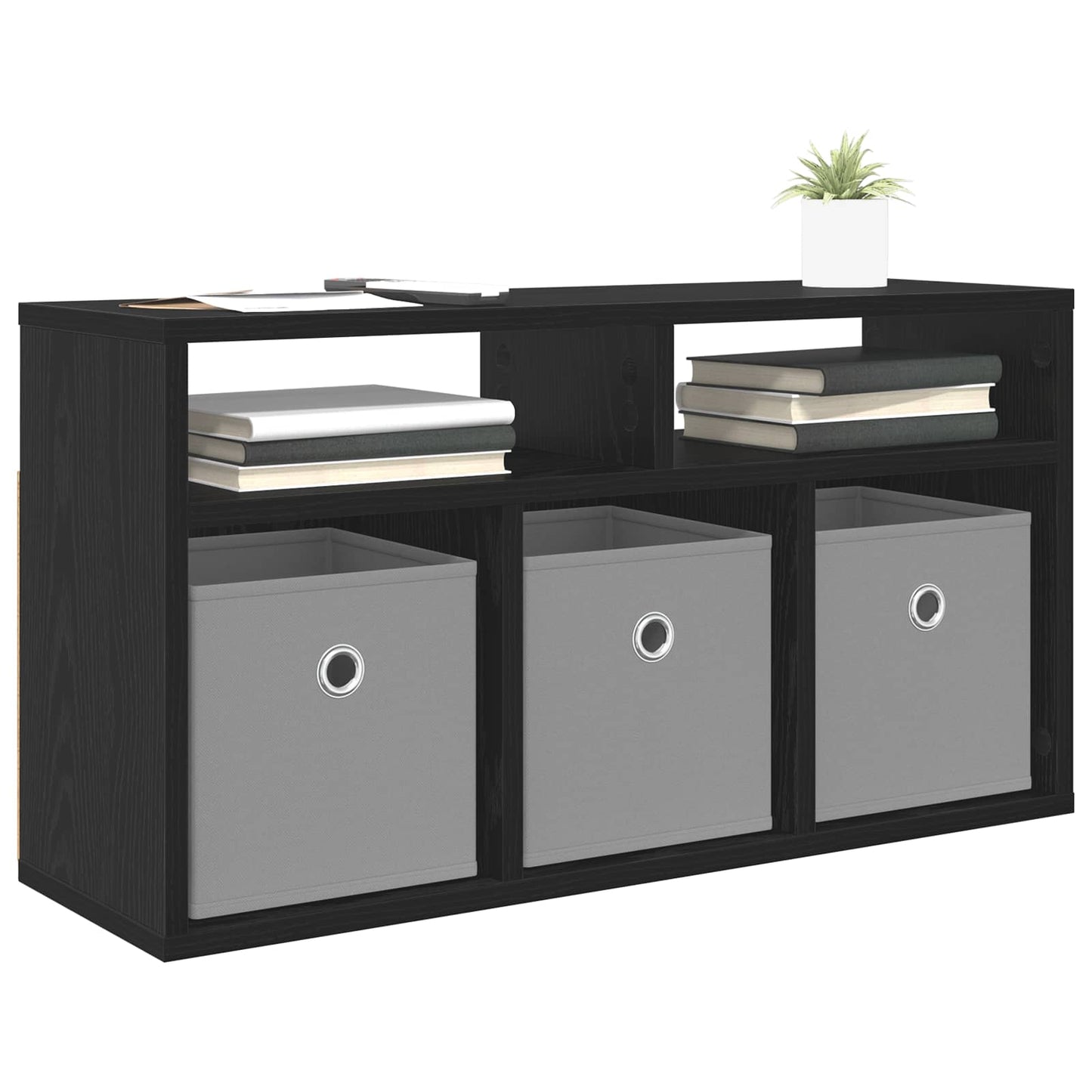 Laagkast met lade Zwart Eiken 72 x 22,5 x 38 cm is nu te koop bij PeponiXL, paradijselijk wonen!