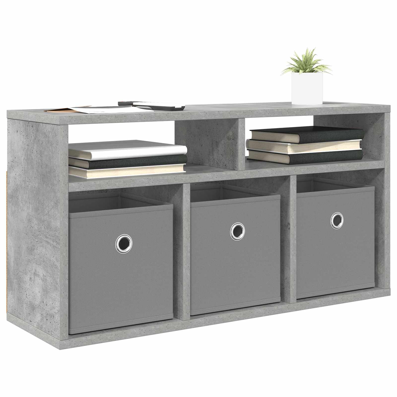 Laagkast met lade Beton Grijs 72 x 22,5 x 38 cm is nu te koop bij PeponiXL, paradijselijk wonen!