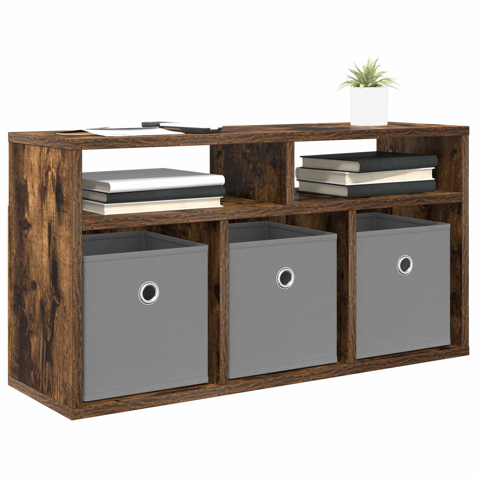 Laagkast met lade Gerookt eiken 72 x 22,5 x 38 cm is nu te koop bij PeponiXL, paradijselijk wonen!