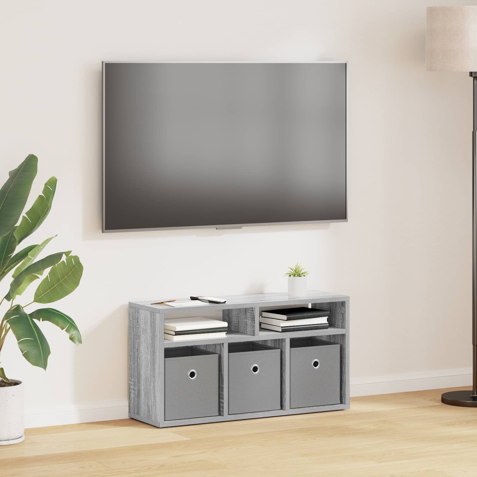 Laagkast met lade Grijs Sonoma 72 x 22,5 x 38 cm is nu te koop bij PeponiXL, paradijselijk wonen!