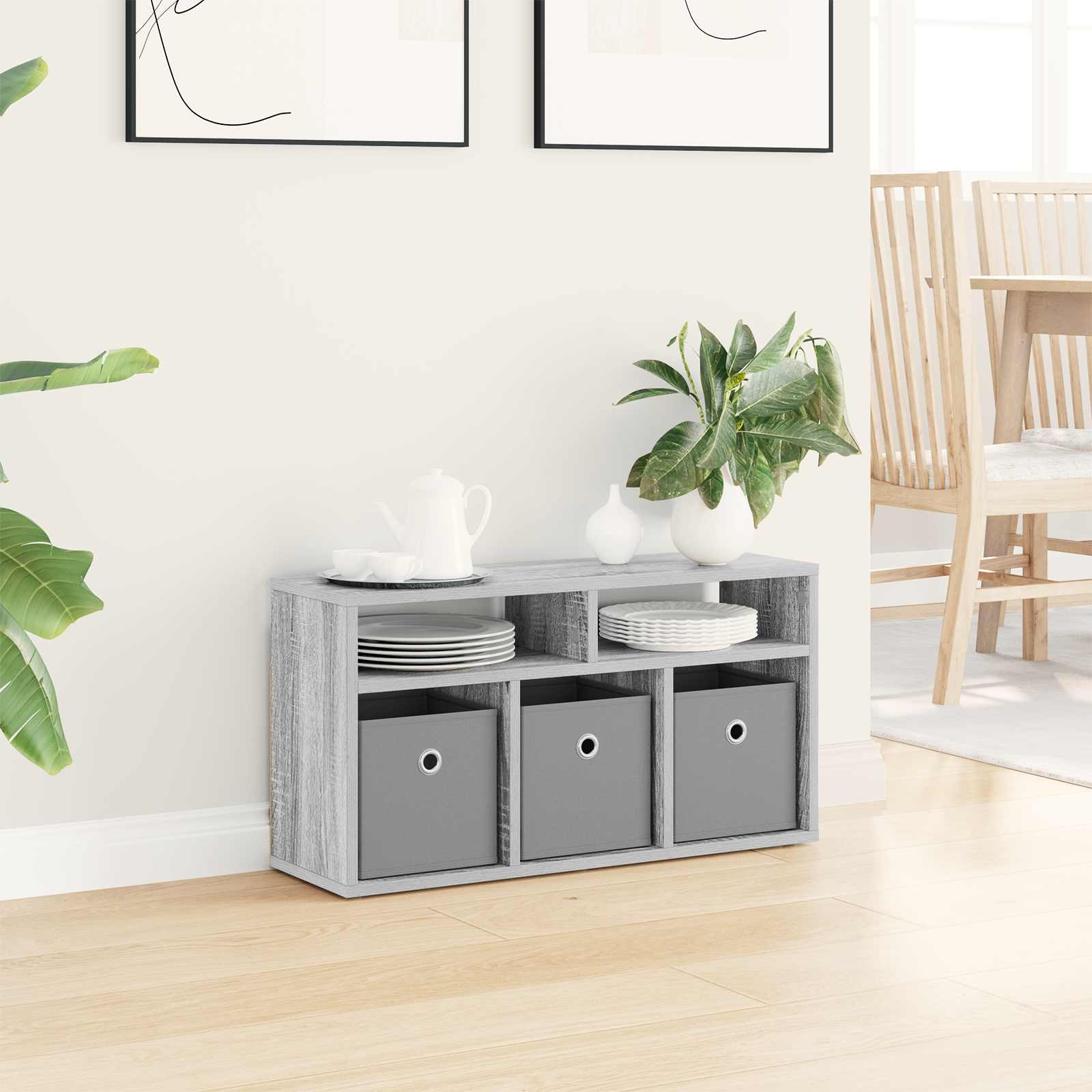 Laagkast met lade Grijs Sonoma 72 x 22,5 x 38 cm is nu te koop bij PeponiXL, paradijselijk wonen!