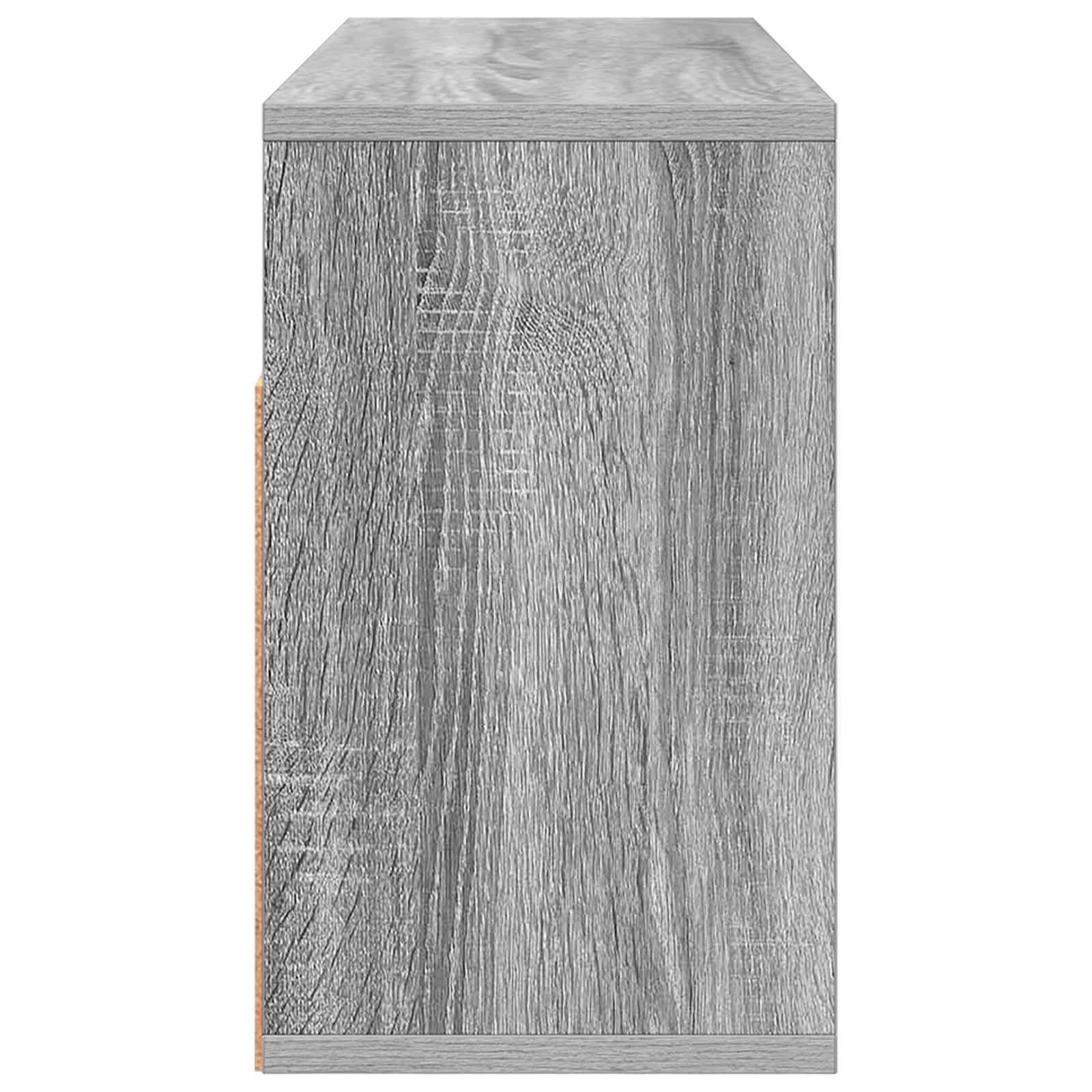 Laagkast met lade Grijs Sonoma 72 x 22,5 x 38 cm is nu te koop bij PeponiXL, paradijselijk wonen!