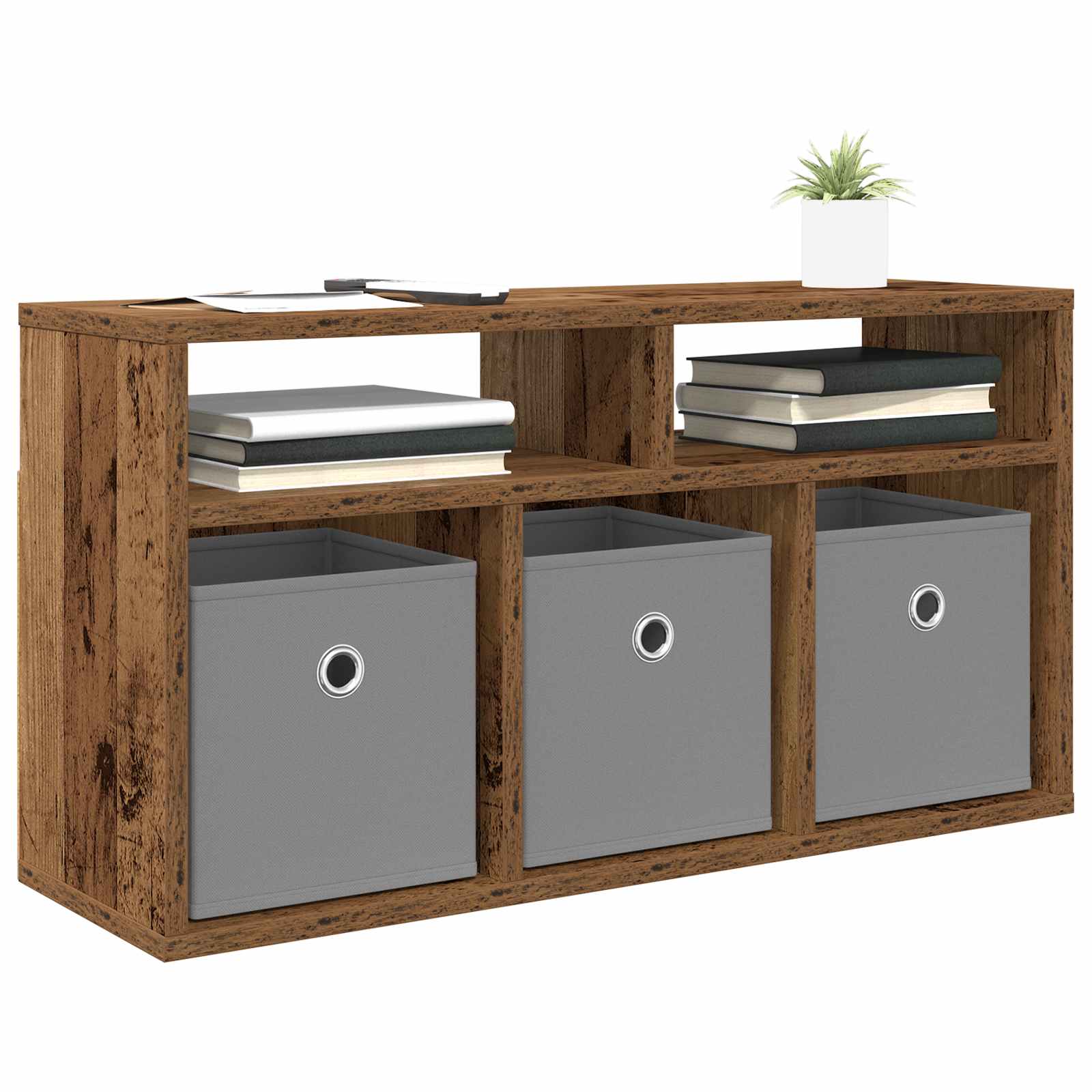 Laagkast met lade Oudhout 72 x 22,5 x 38 cm is nu te koop bij PeponiXL, paradijselijk wonen!
