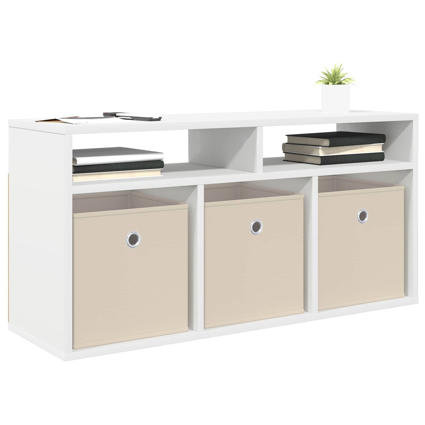 Laagkast met lade Wit 87 x 27,5 x 43 cm is nu te koop bij PeponiXL, paradijselijk wonen!