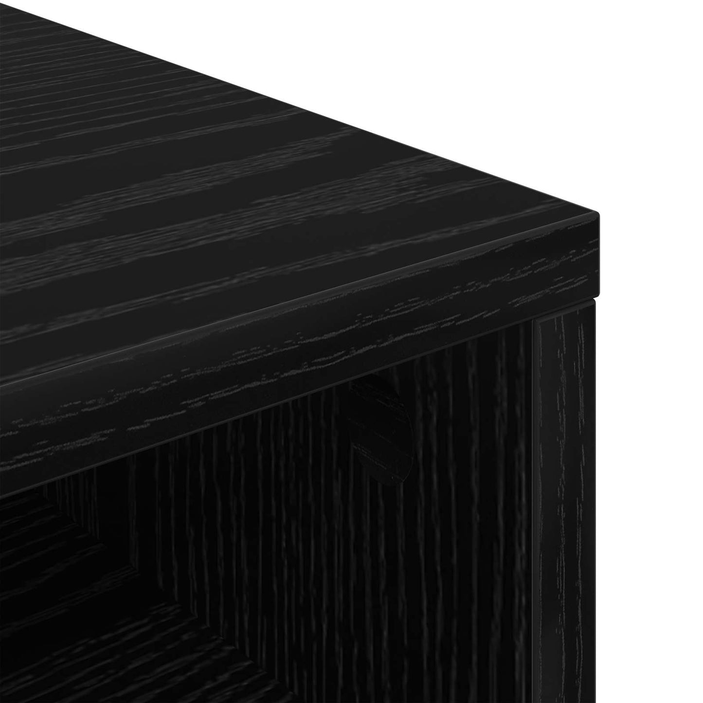 Laagkast met lade Zwart Eiken 87 x 27,5 x 43 cm is nu te koop bij PeponiXL, paradijselijk wonen!