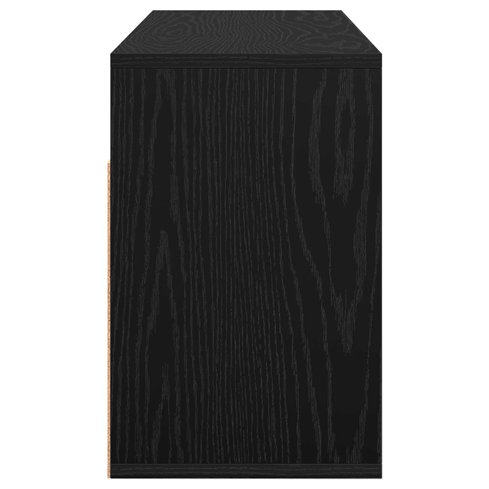 Laagkast met lade Zwart Eiken 87 x 27,5 x 43 cm is nu te koop bij PeponiXL, paradijselijk wonen!