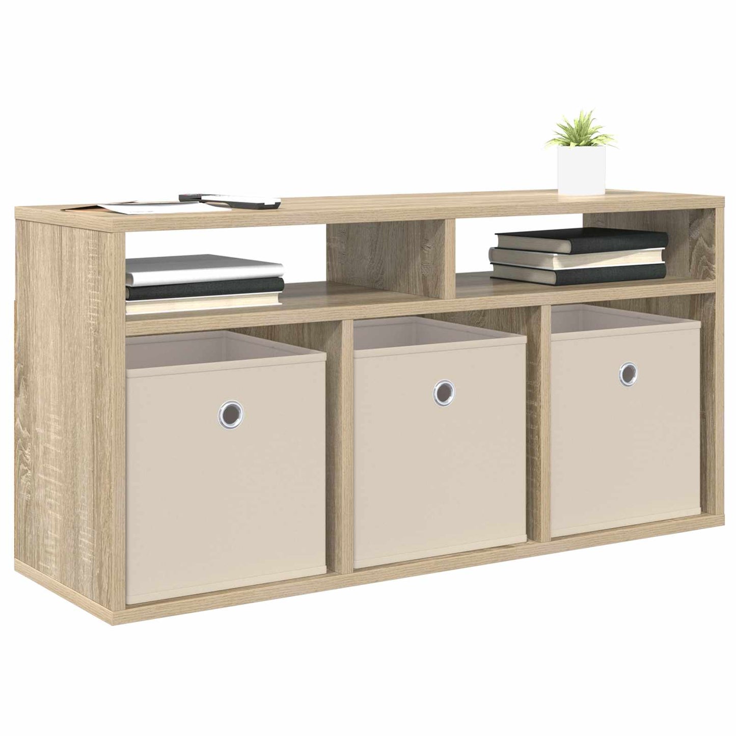 Laagkast met lade Sonoma Eiken 87 x 27,5 x 43 cm is nu te koop bij PeponiXL, paradijselijk wonen!
