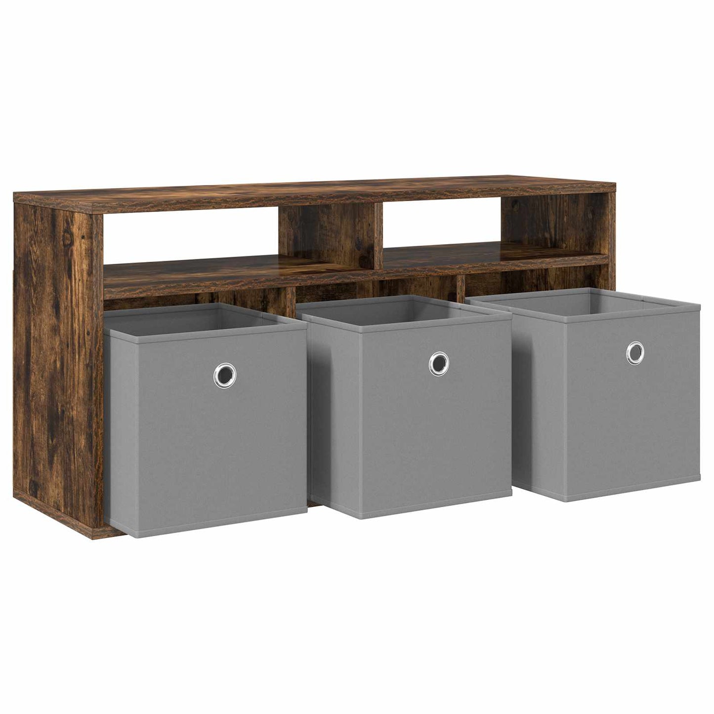 Laagkast met lade Gerookt eiken 87 x 27,5 x 43 cm is nu te koop bij PeponiXL, paradijselijk wonen!
