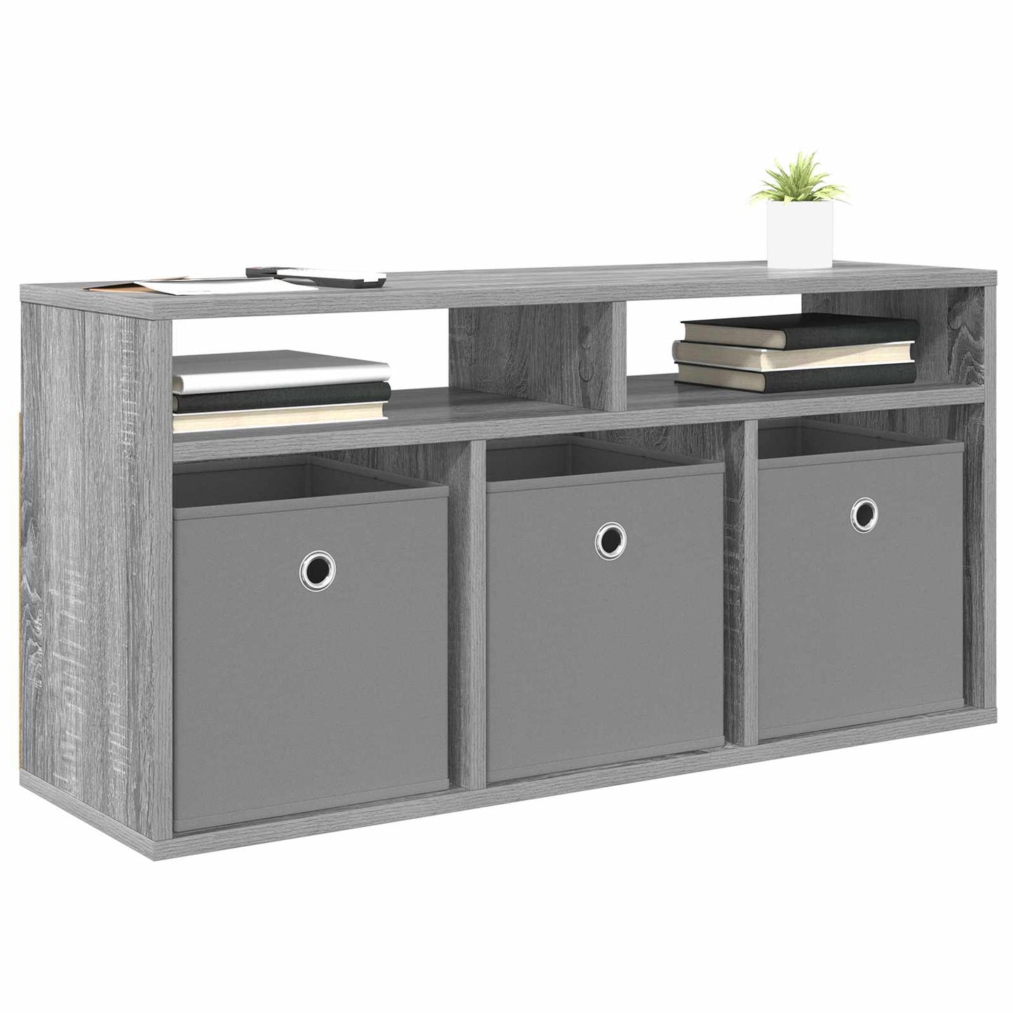 Laagkast met lade Grijs Sonoma 87 x 27,5 x 43 cm is nu te koop bij PeponiXL, paradijselijk wonen!