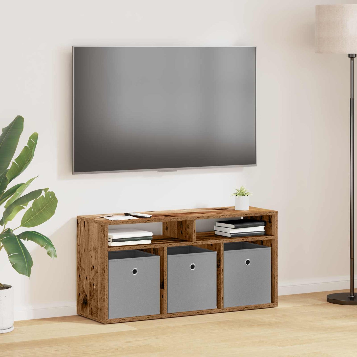 Laagkast met lade Oudhout 87 x 27,5 x 43 cm is nu te koop bij PeponiXL, paradijselijk wonen!