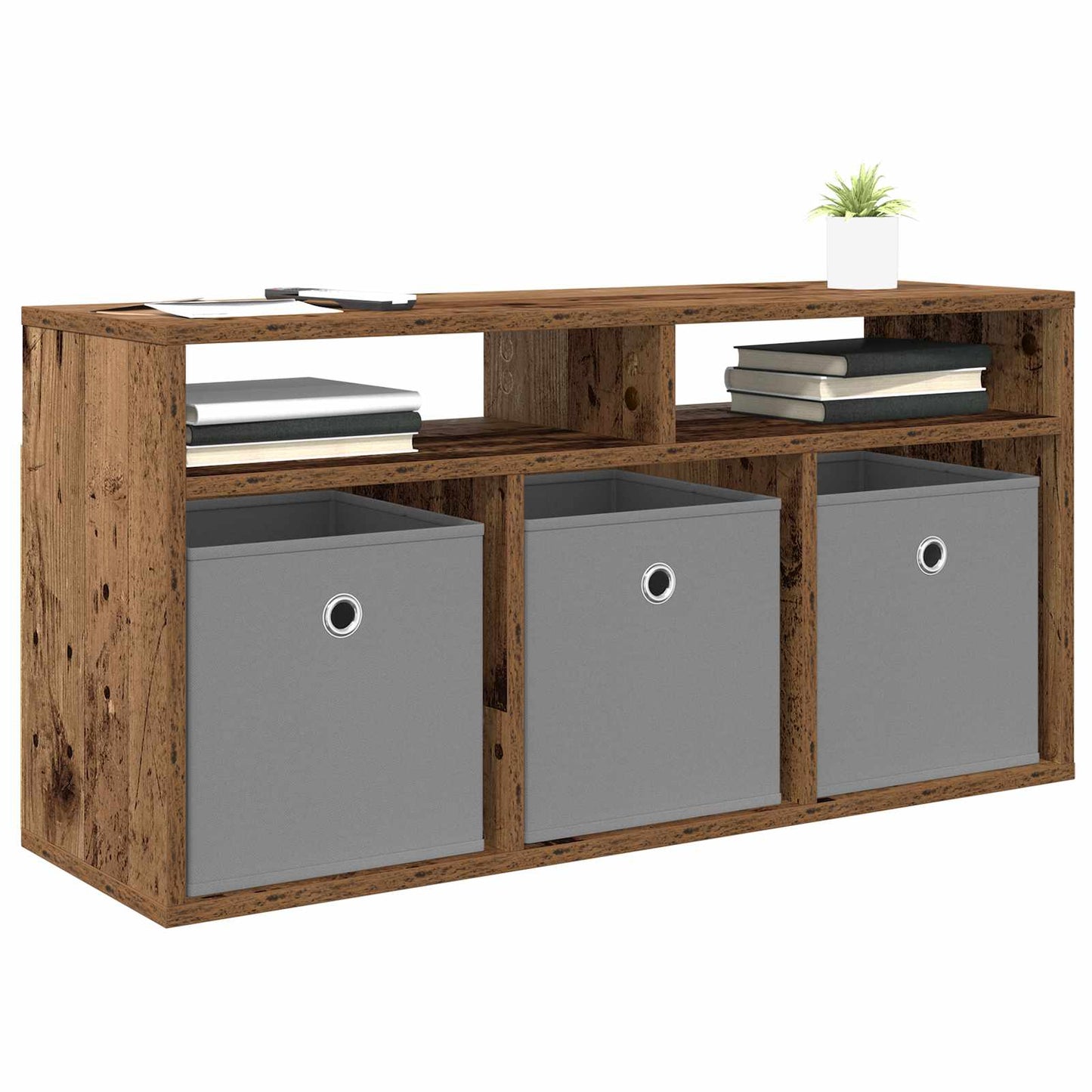 Laagkast met lade Oudhout 87 x 27,5 x 43 cm is nu te koop bij PeponiXL, paradijselijk wonen!