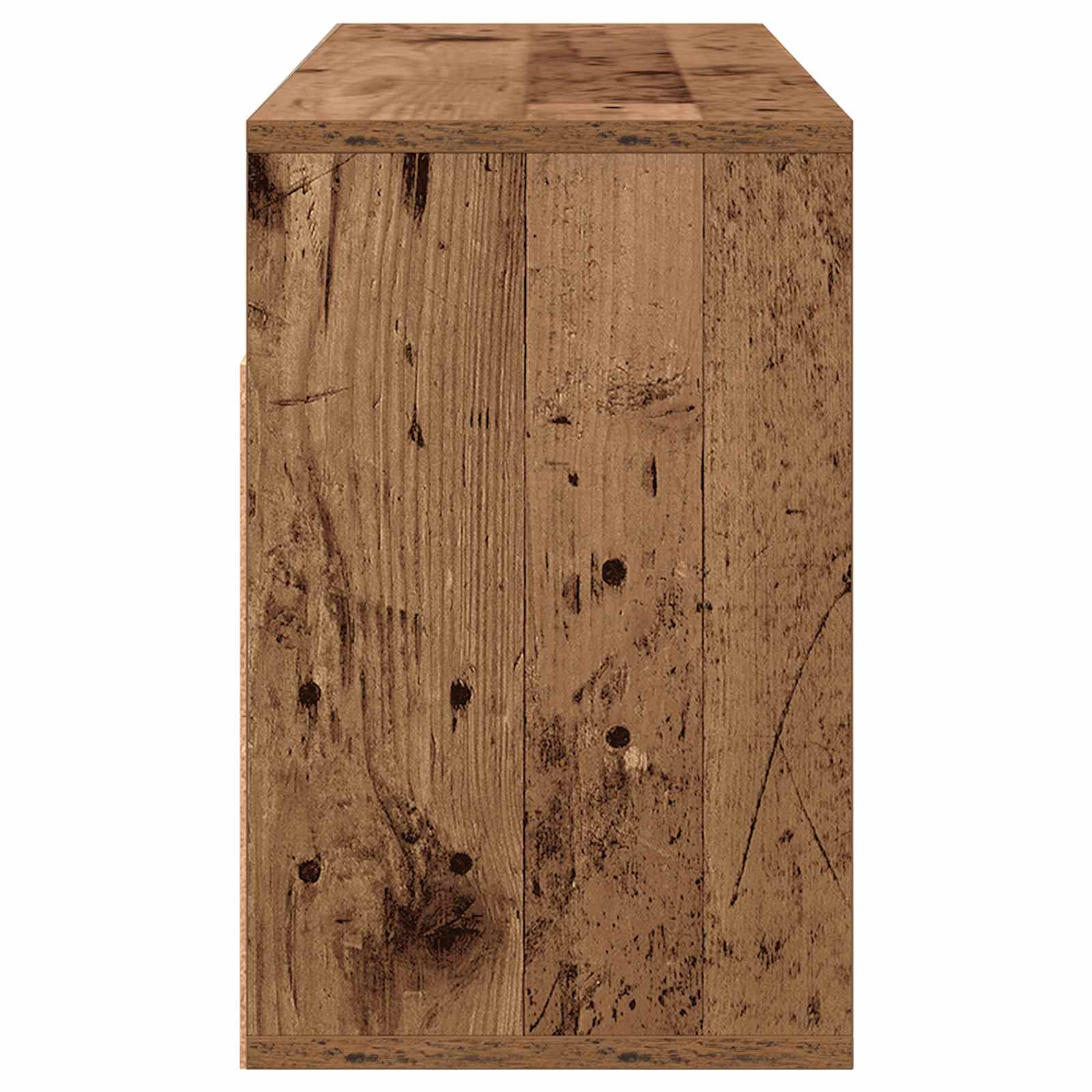 Laagkast met lade Oudhout 87 x 27,5 x 43 cm is nu te koop bij PeponiXL, paradijselijk wonen!
