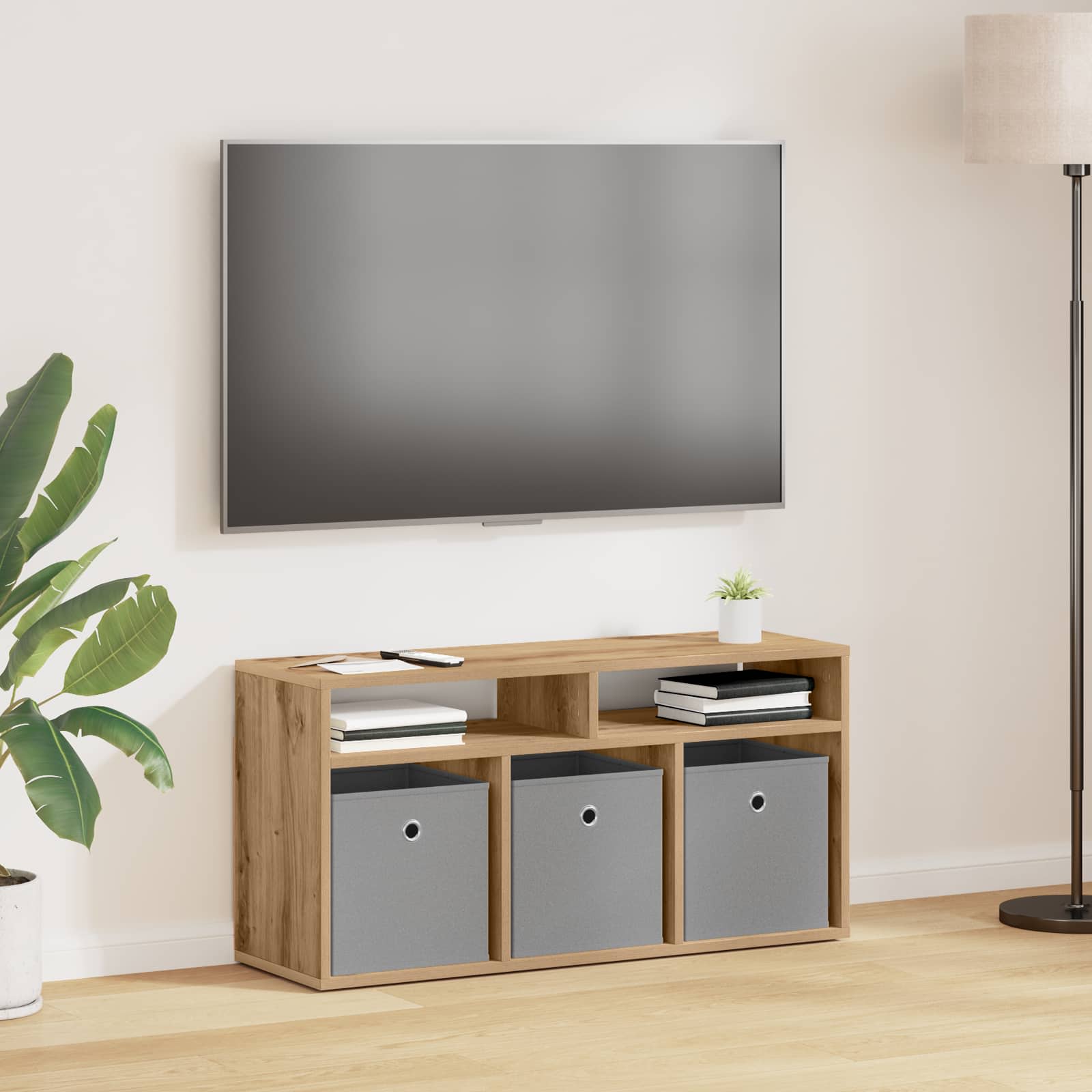 Laagkast met lade Artisan Eiken 87 x 27,5 x 43 cm is nu te koop bij PeponiXL, paradijselijk wonen!