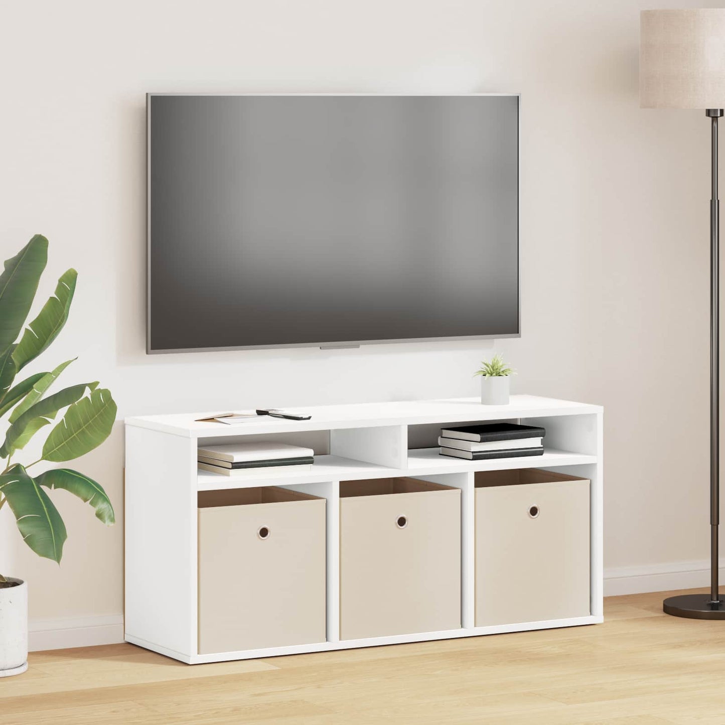 Laagkast met lade Wit 102 x 32 x 48,5 cm is nu te koop bij PeponiXL, paradijselijk wonen!
