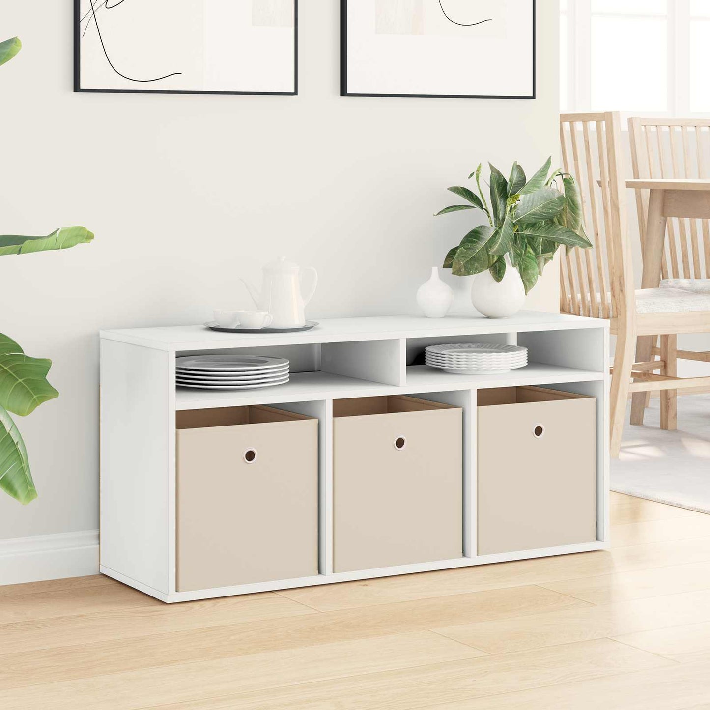 Laagkast met lade Wit 102 x 32 x 48,5 cm is nu te koop bij PeponiXL, paradijselijk wonen!