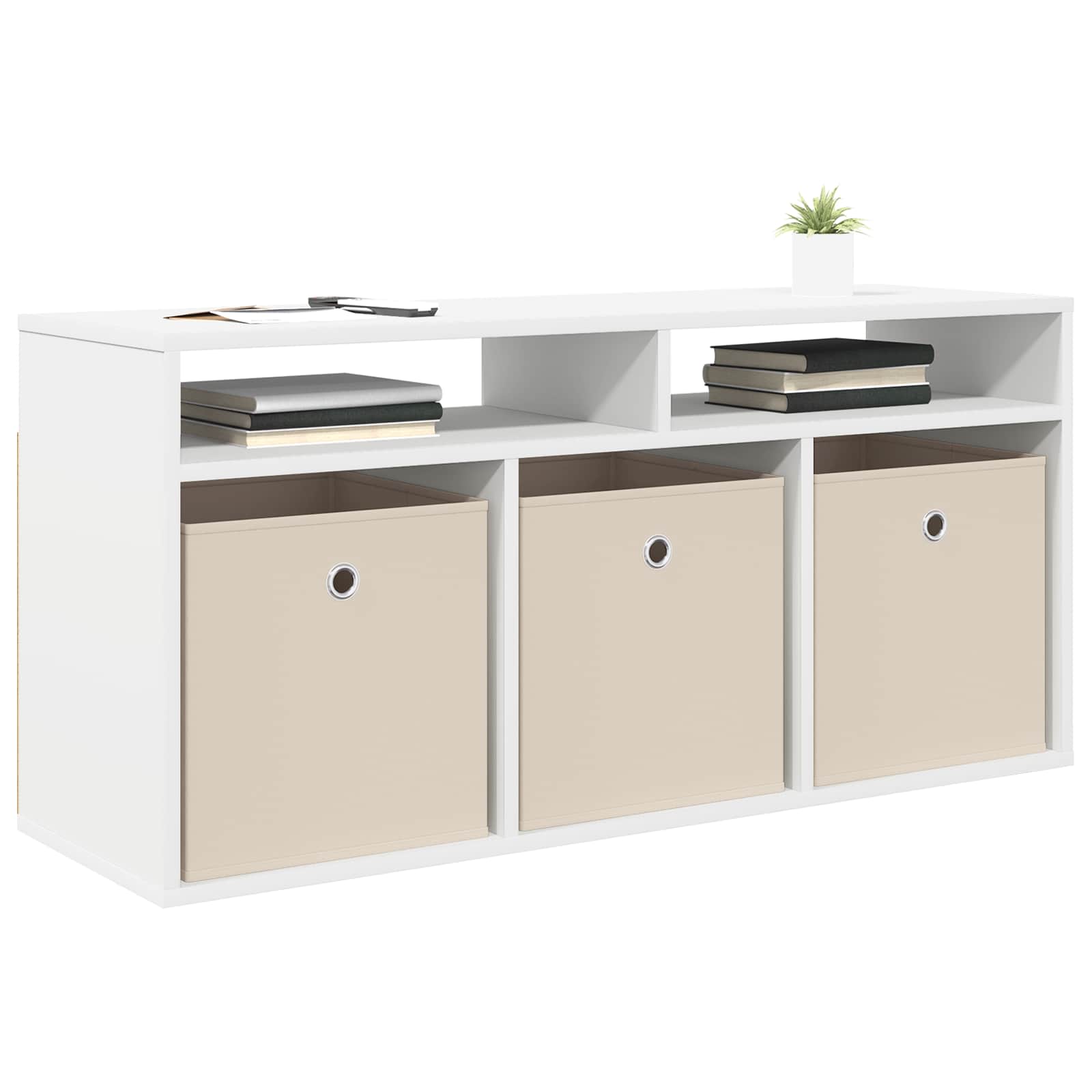 Laagkast met lade Wit 102 x 32 x 48,5 cm is nu te koop bij PeponiXL, paradijselijk wonen!
