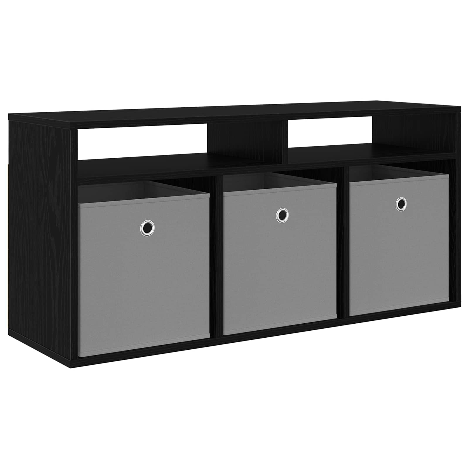 Laagkast met lade Zwart Eiken 102 x 32 x 48,5 cm is nu te koop bij PeponiXL, paradijselijk wonen!