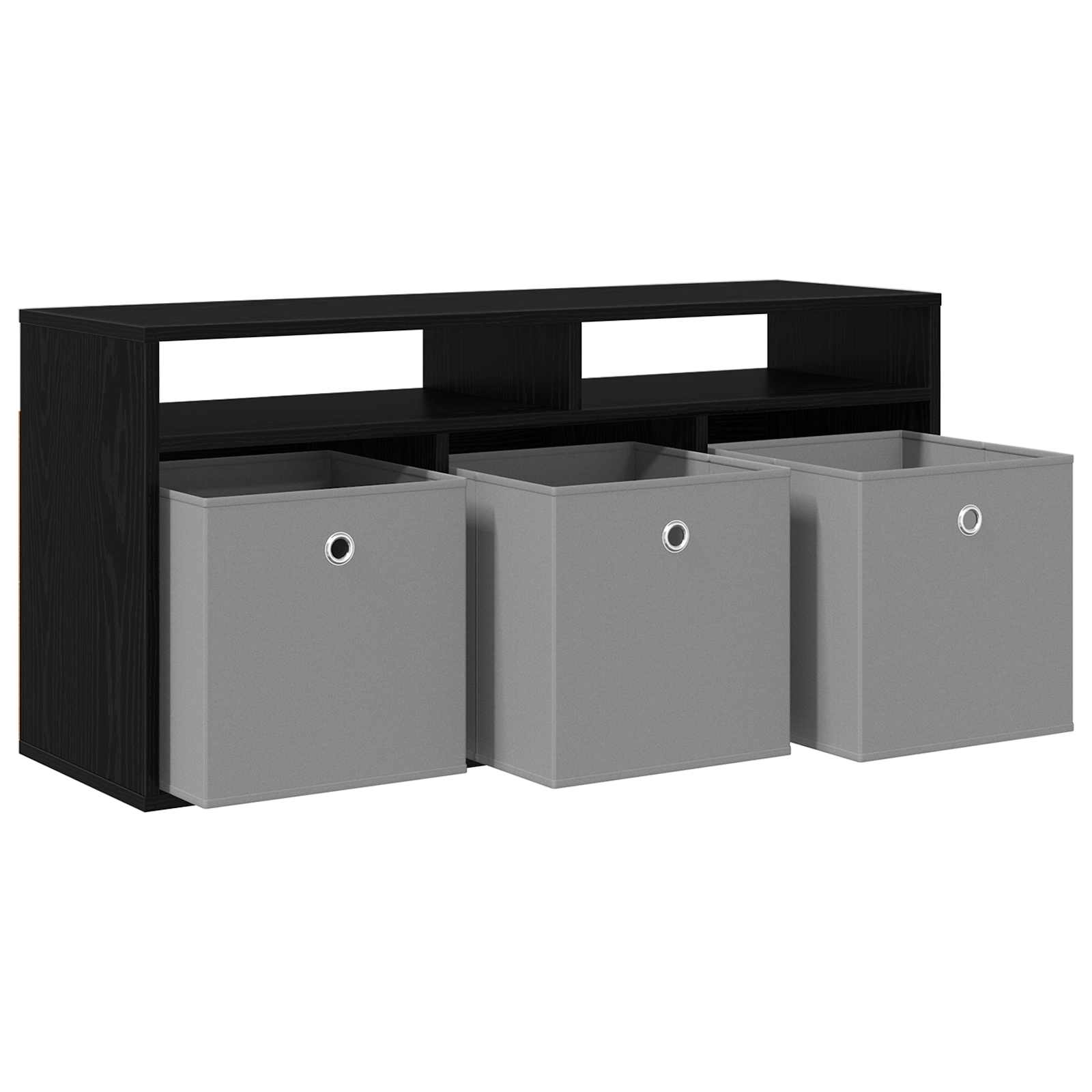 Laagkast met lade Zwart Eiken 102 x 32 x 48,5 cm is nu te koop bij PeponiXL, paradijselijk wonen!