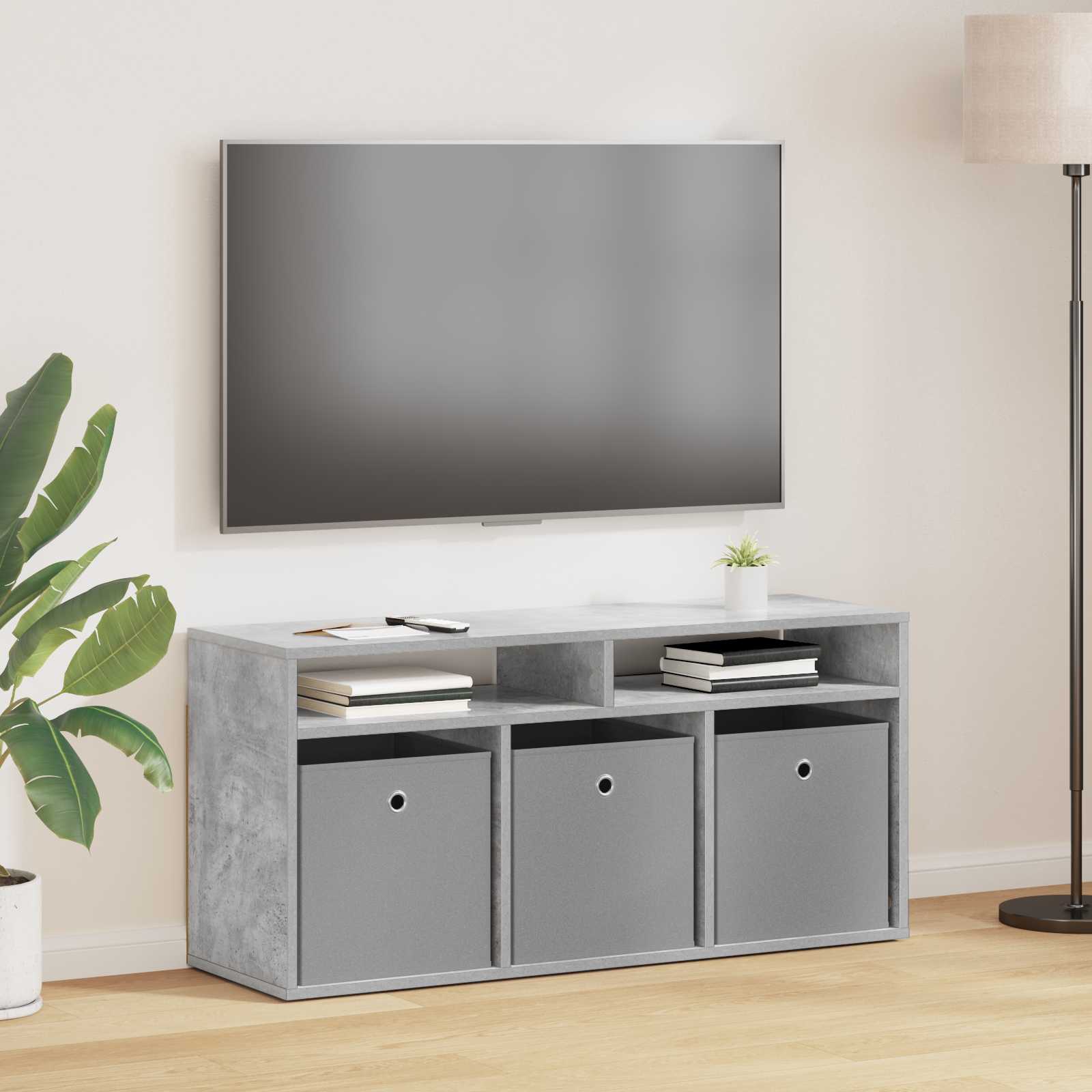 Laagkast met lade Beton Grijs 102 x 32 x 48,5 cm is nu te koop bij PeponiXL, paradijselijk wonen!
