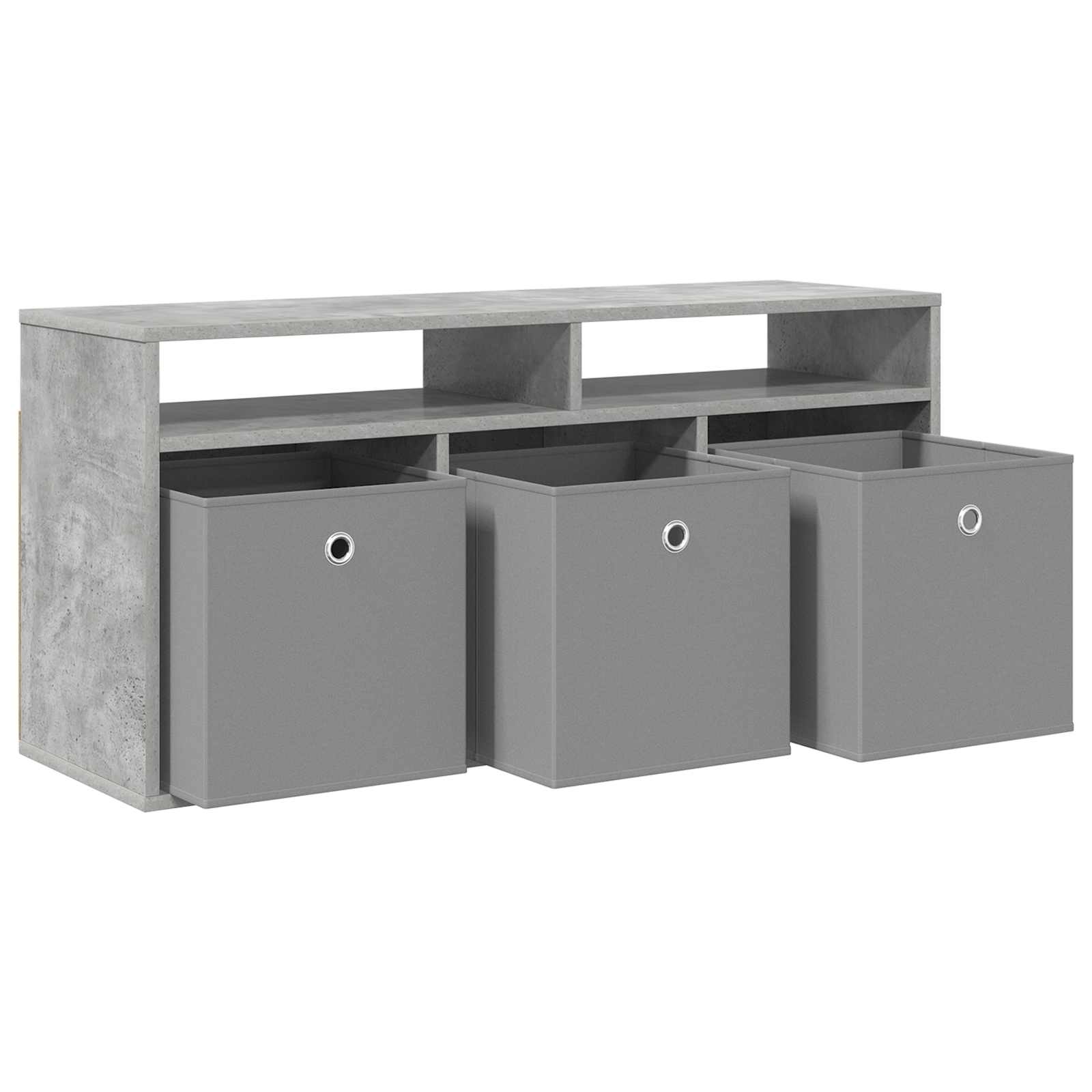 Laagkast met lade Beton Grijs 102 x 32 x 48,5 cm is nu te koop bij PeponiXL, paradijselijk wonen!