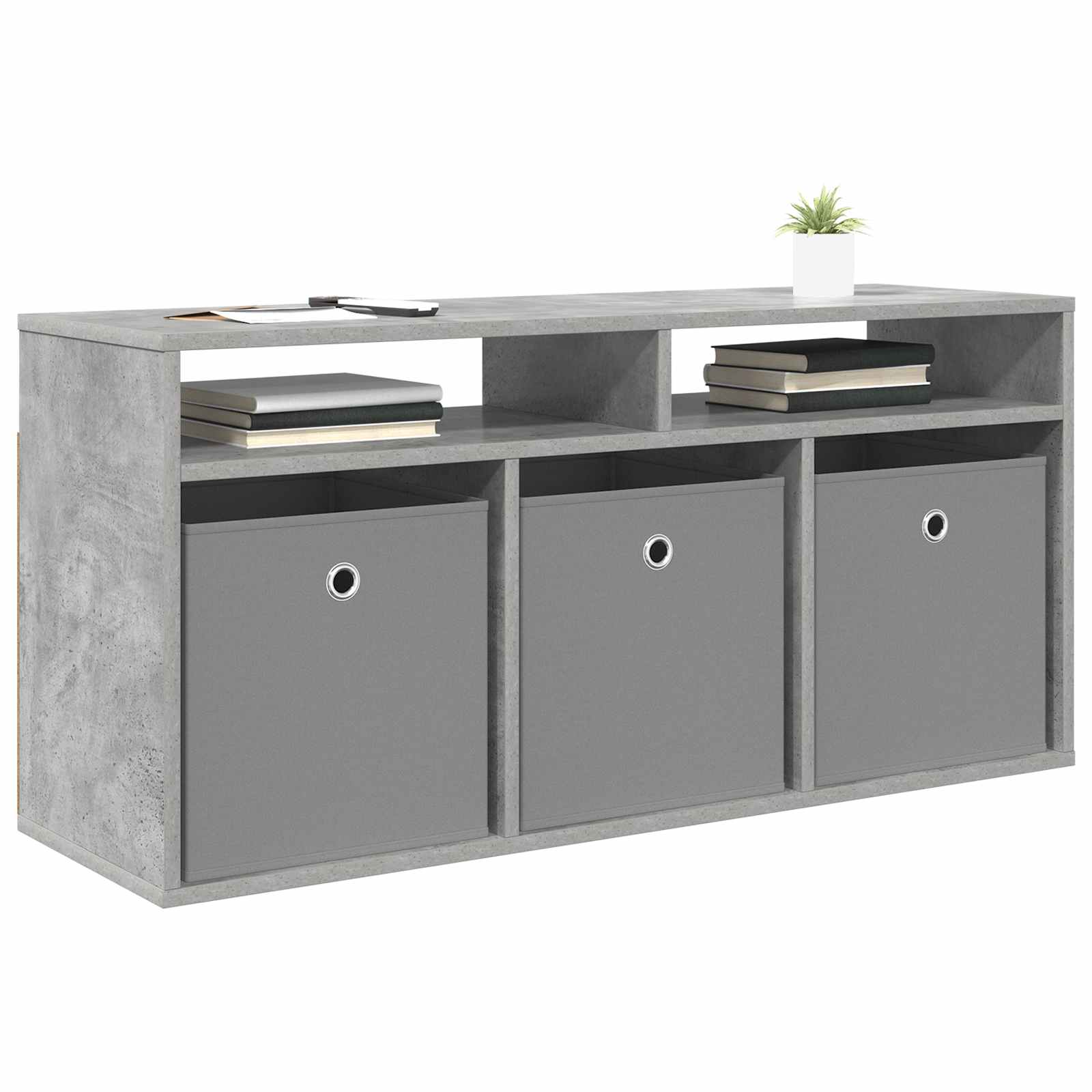 Laagkast met lade Beton Grijs 102 x 32 x 48,5 cm is nu te koop bij PeponiXL, paradijselijk wonen!