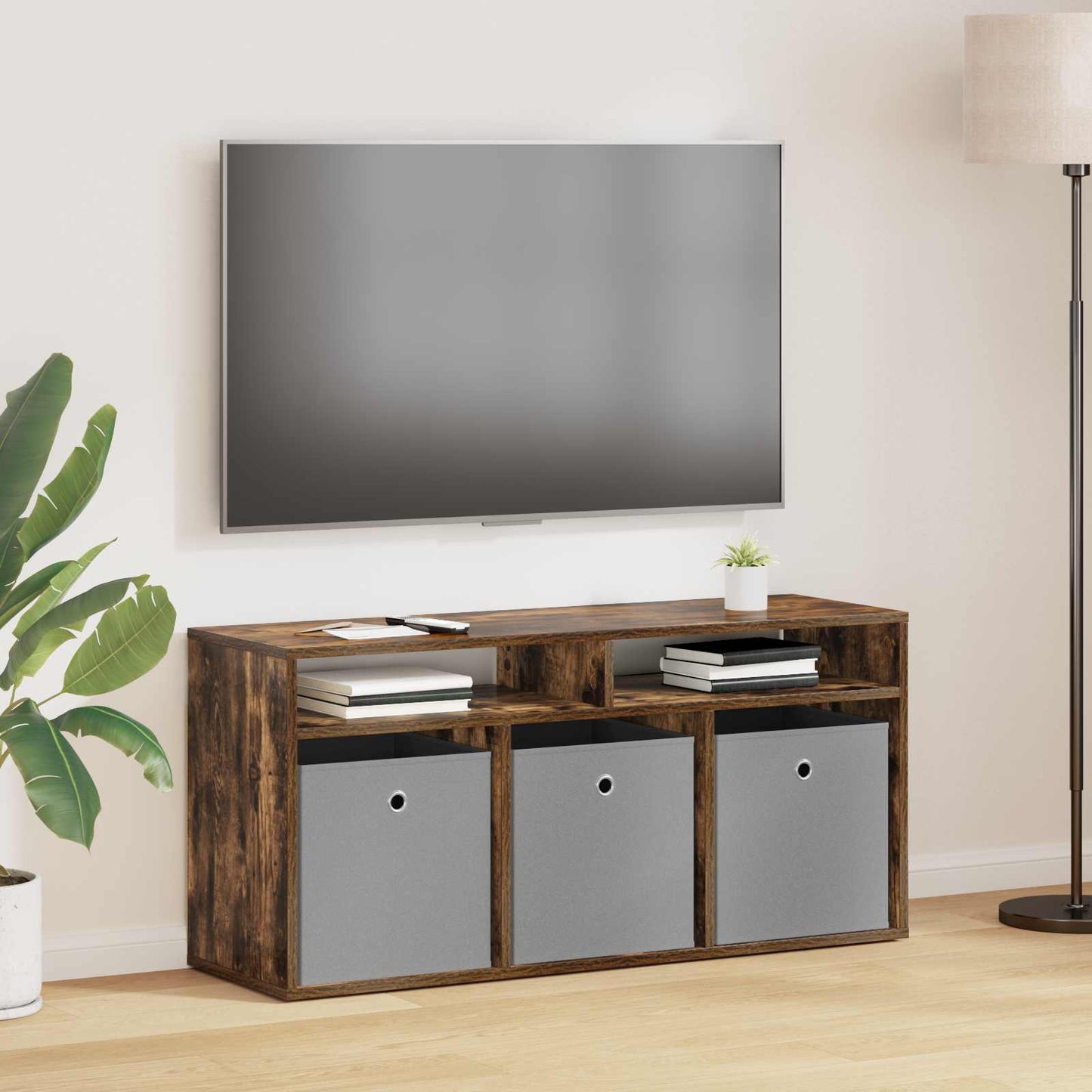Laagkast met lade Gerookt eiken 102 x 32 x 48,5 cm is nu te koop bij PeponiXL, paradijselijk wonen!