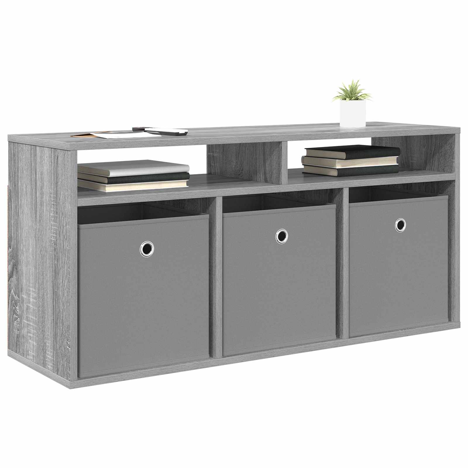 Laagkast met lade Grijs Sonoma 102 x 32 x 48,5 cm is nu te koop bij PeponiXL, paradijselijk wonen!
