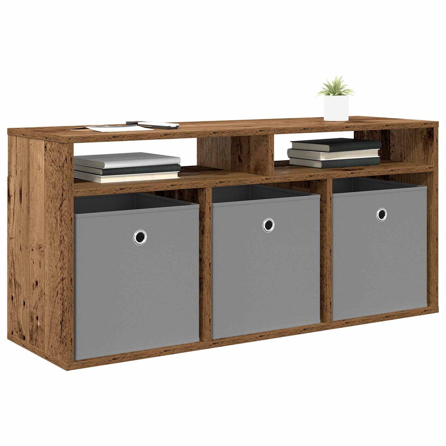 Laagkast met lade Oudhout 102 x 32 x 48,5 cm is nu te koop bij PeponiXL, paradijselijk wonen!