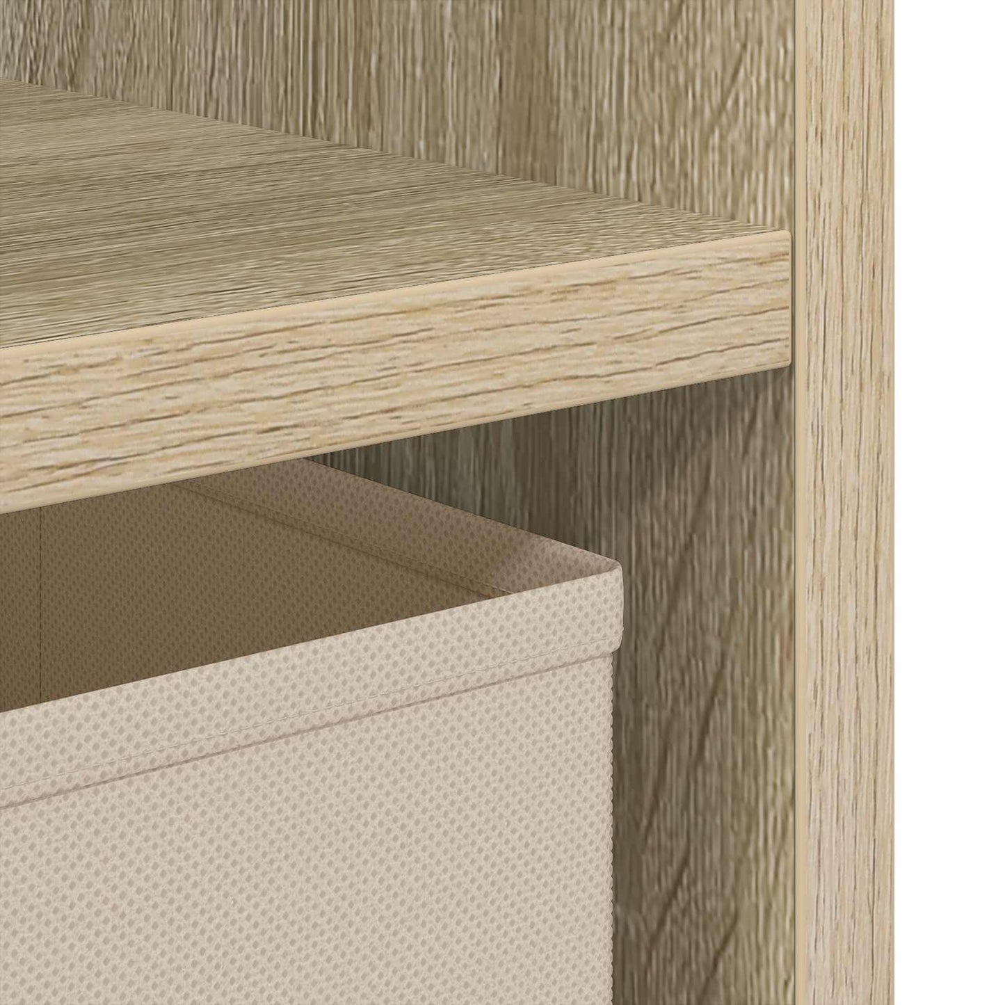 Nachtkastje Sonoma Eiken 25,5 x 22 x 49,5 cm Bewerkt hout is nu te koop bij PeponiXL, paradijselijk wonen!