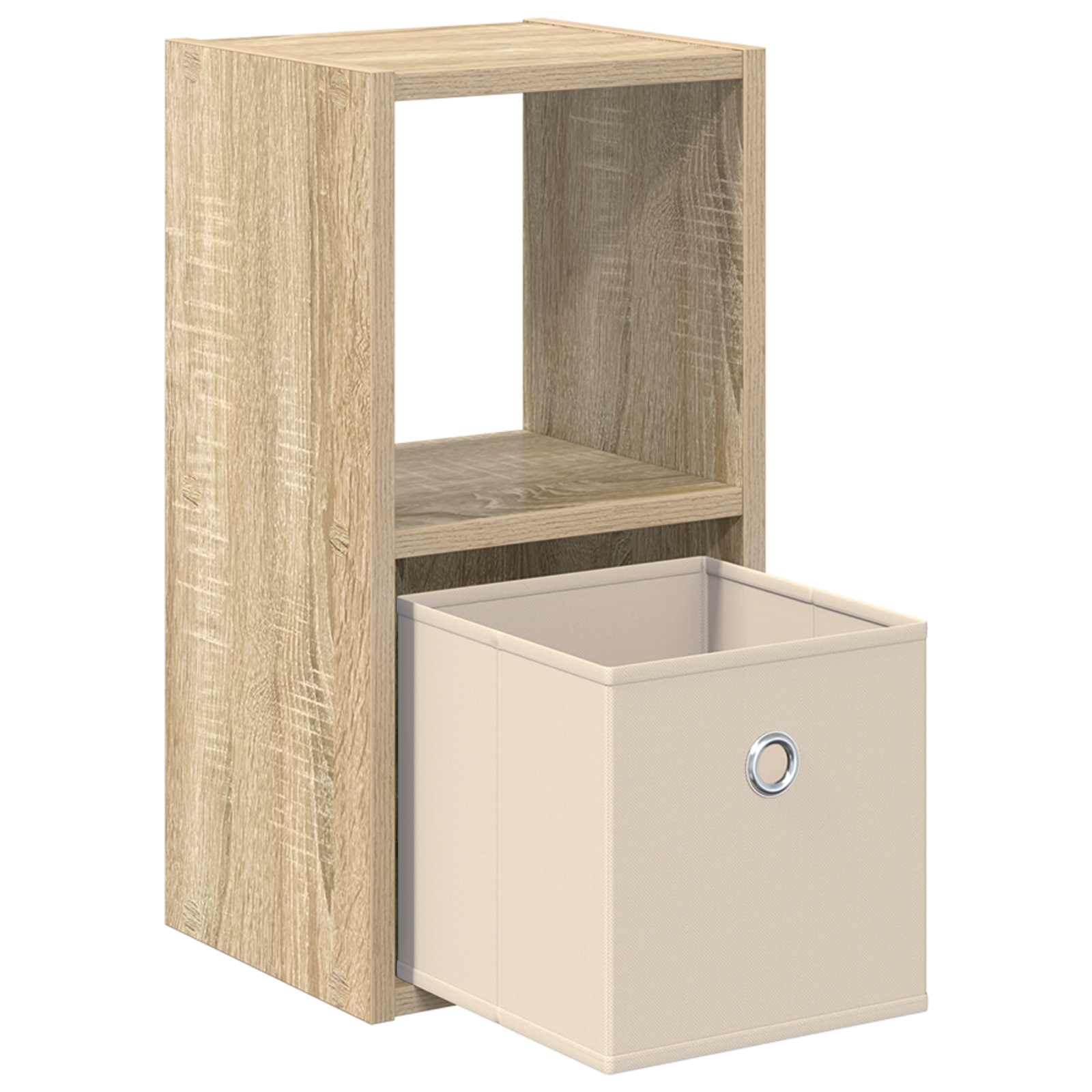 Nachtkastje Sonoma Eiken 25,5 x 22 x 49,5 cm Bewerkt hout is nu te koop bij PeponiXL, paradijselijk wonen!