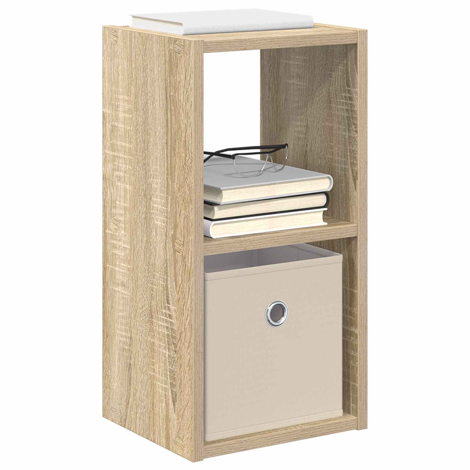 Nachtkastje Sonoma Eiken 25,5 x 22 x 49,5 cm Bewerkt hout is nu te koop bij PeponiXL, paradijselijk wonen!