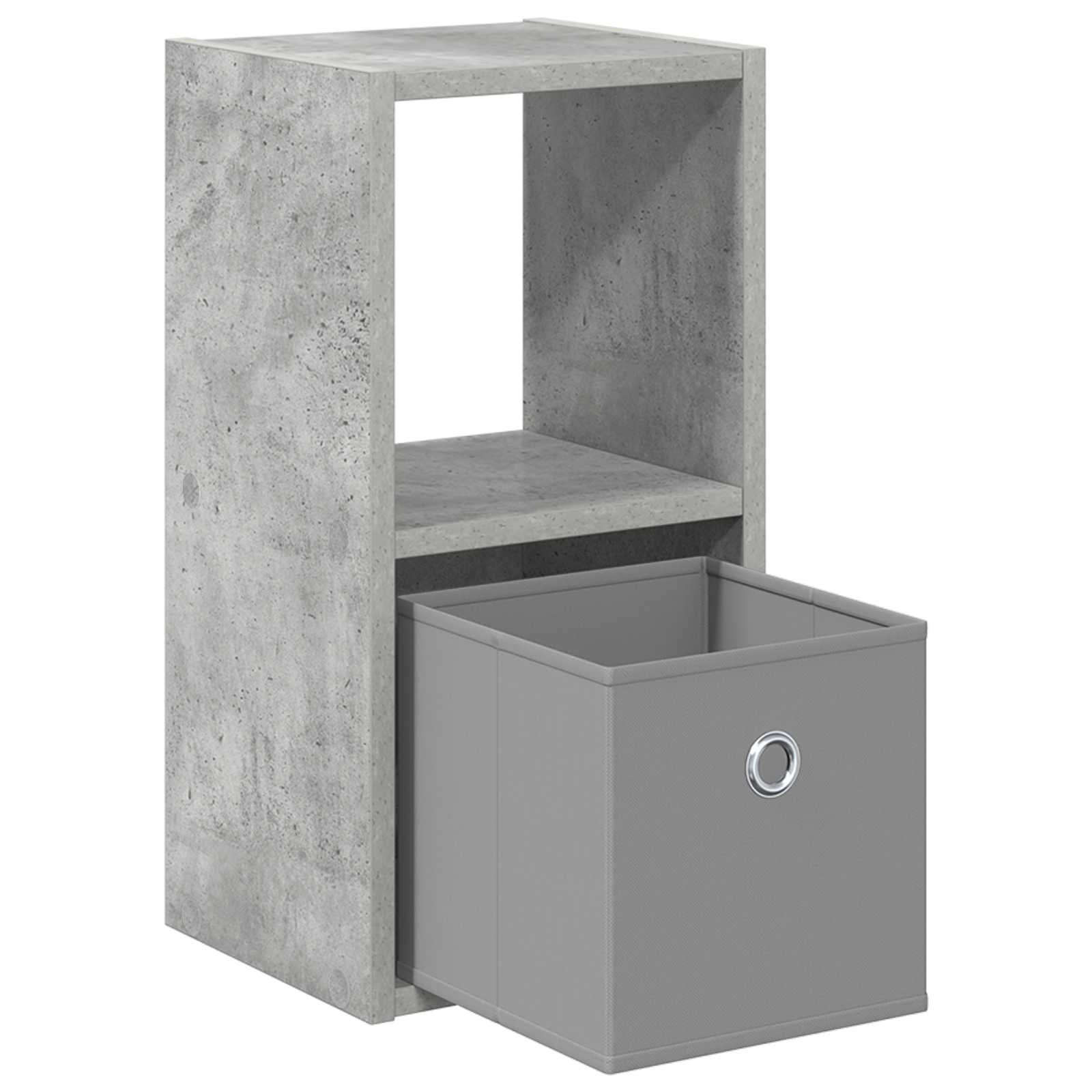 Nachtkastje Beton Grijs 25,5 x 22 x 49,5 cm Bewerkt hout is nu te koop bij PeponiXL, paradijselijk wonen!